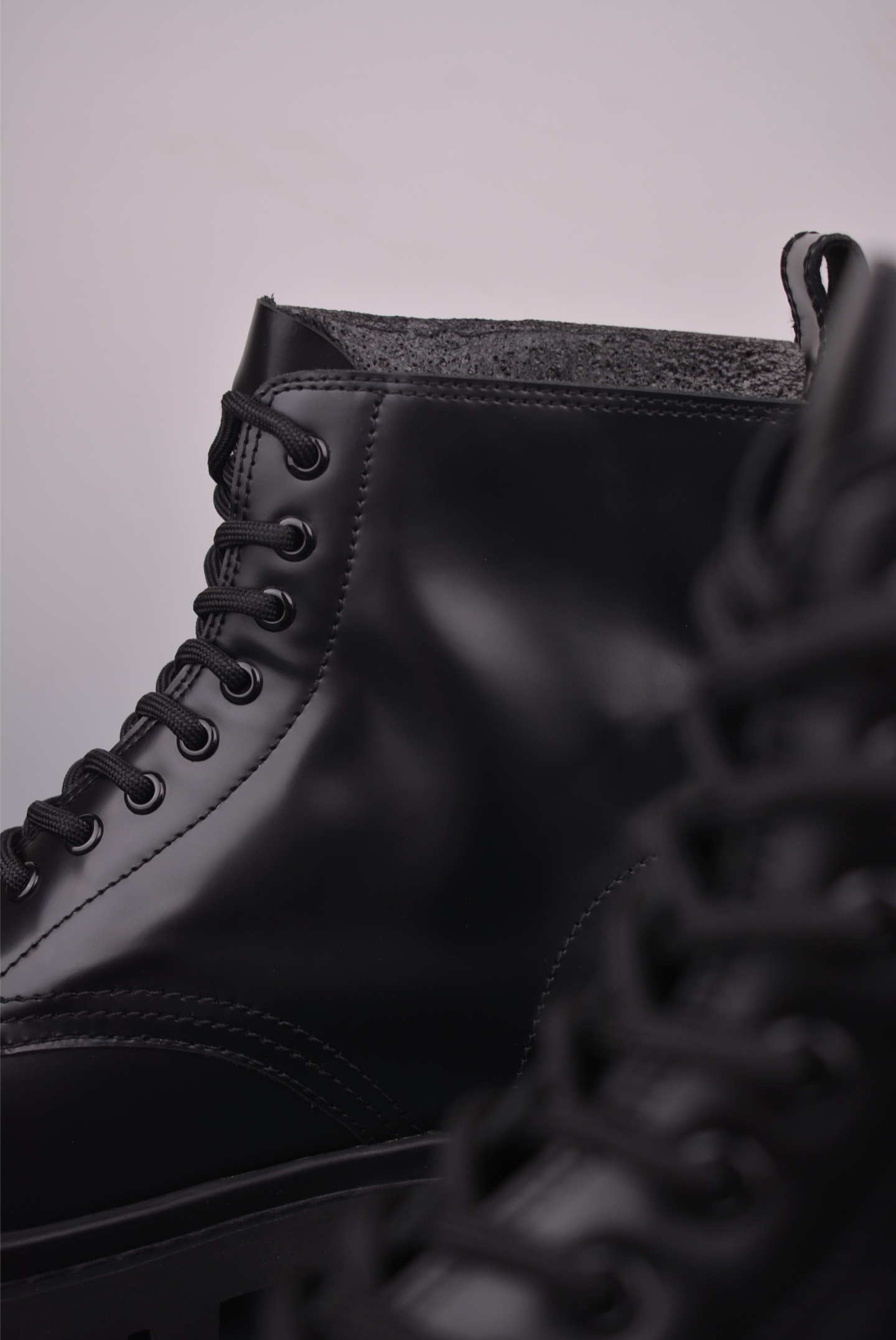 Balenciaga Leather Ankle Boots, Lace-up, Chunky Sole,Men's, Black 9 i1757276964573 1277 0 7