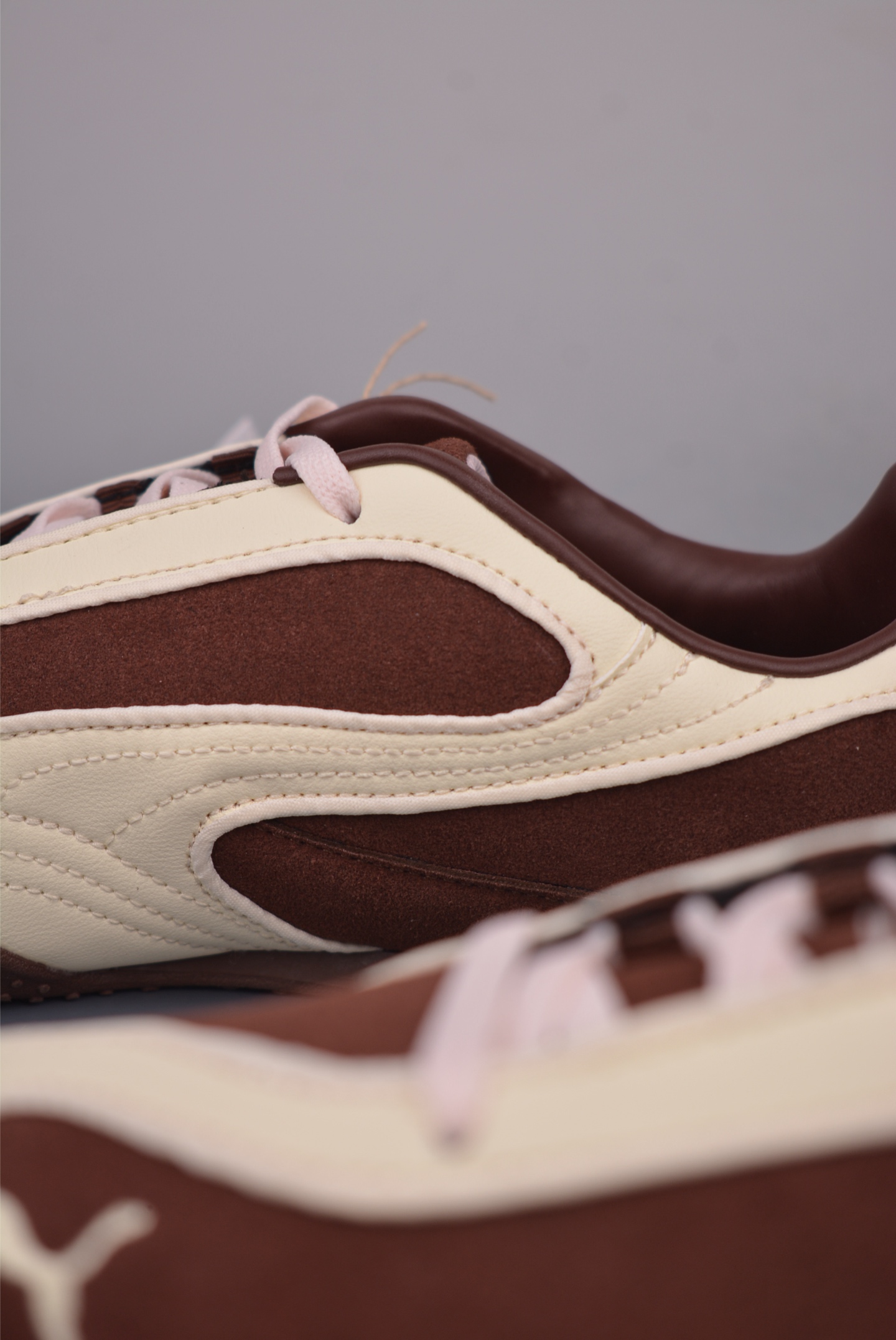 Puma Bella V2 Leather Low-Top Off-Road Training Shoes - Brown/Cream 9 i1757281788528 3222 0 7