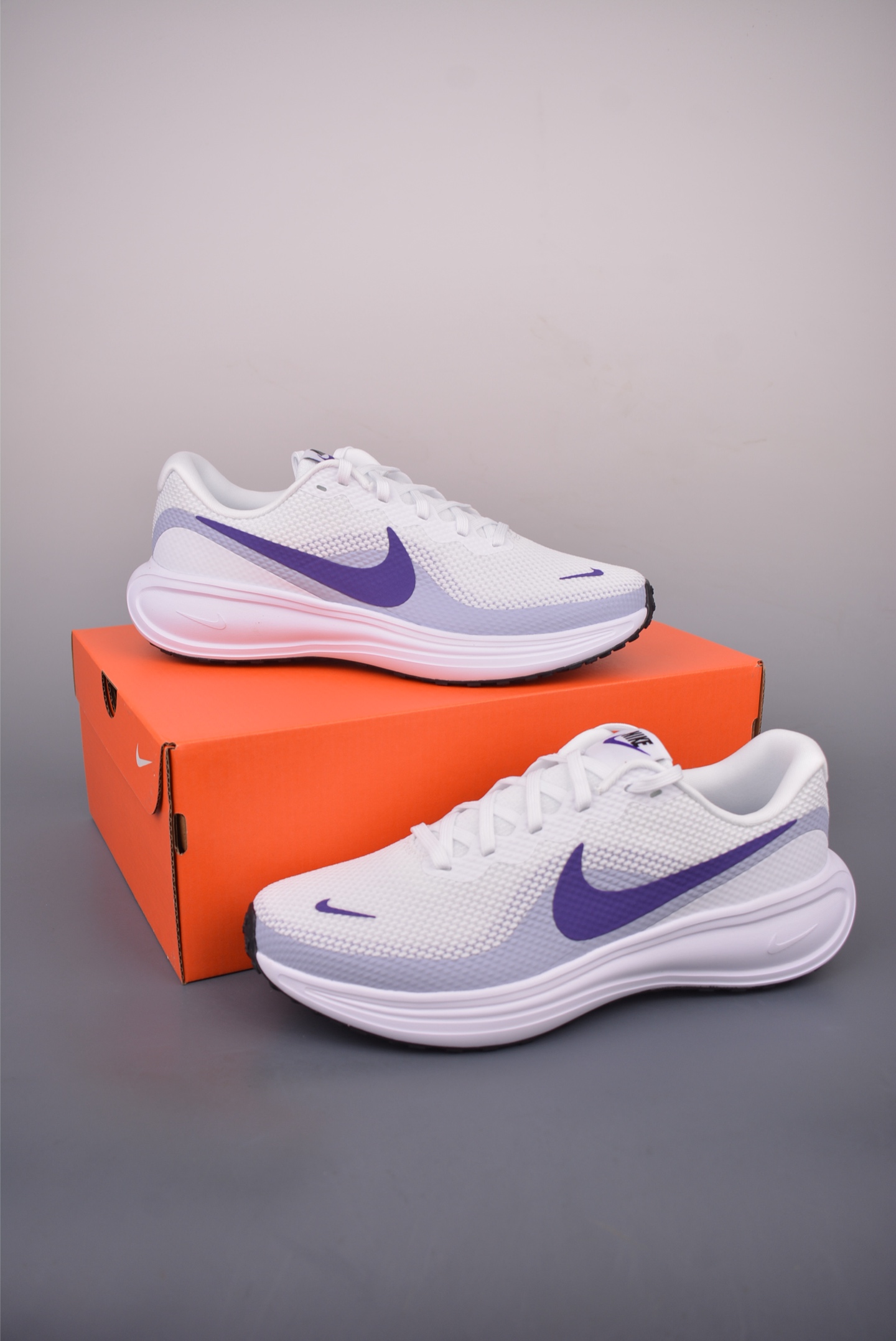 Nike Revolution 8 White/Purple Running Shoes - Original Company Grade 6 i1757281827821 1375 0 4
