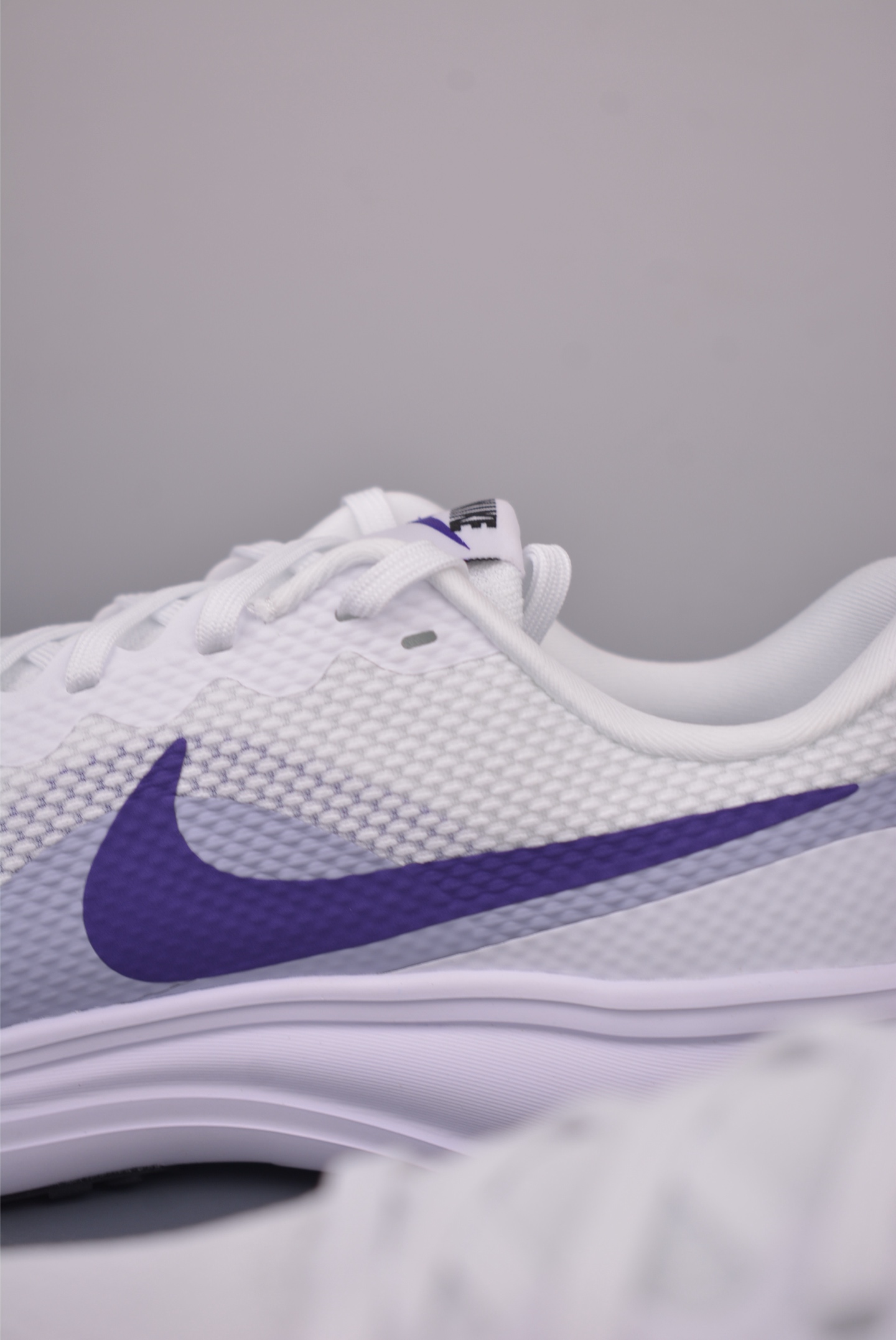 Nike Revolution 8 White/Purple Running Shoes - Original Company Grade 9 i1757281829574 6413 0 7