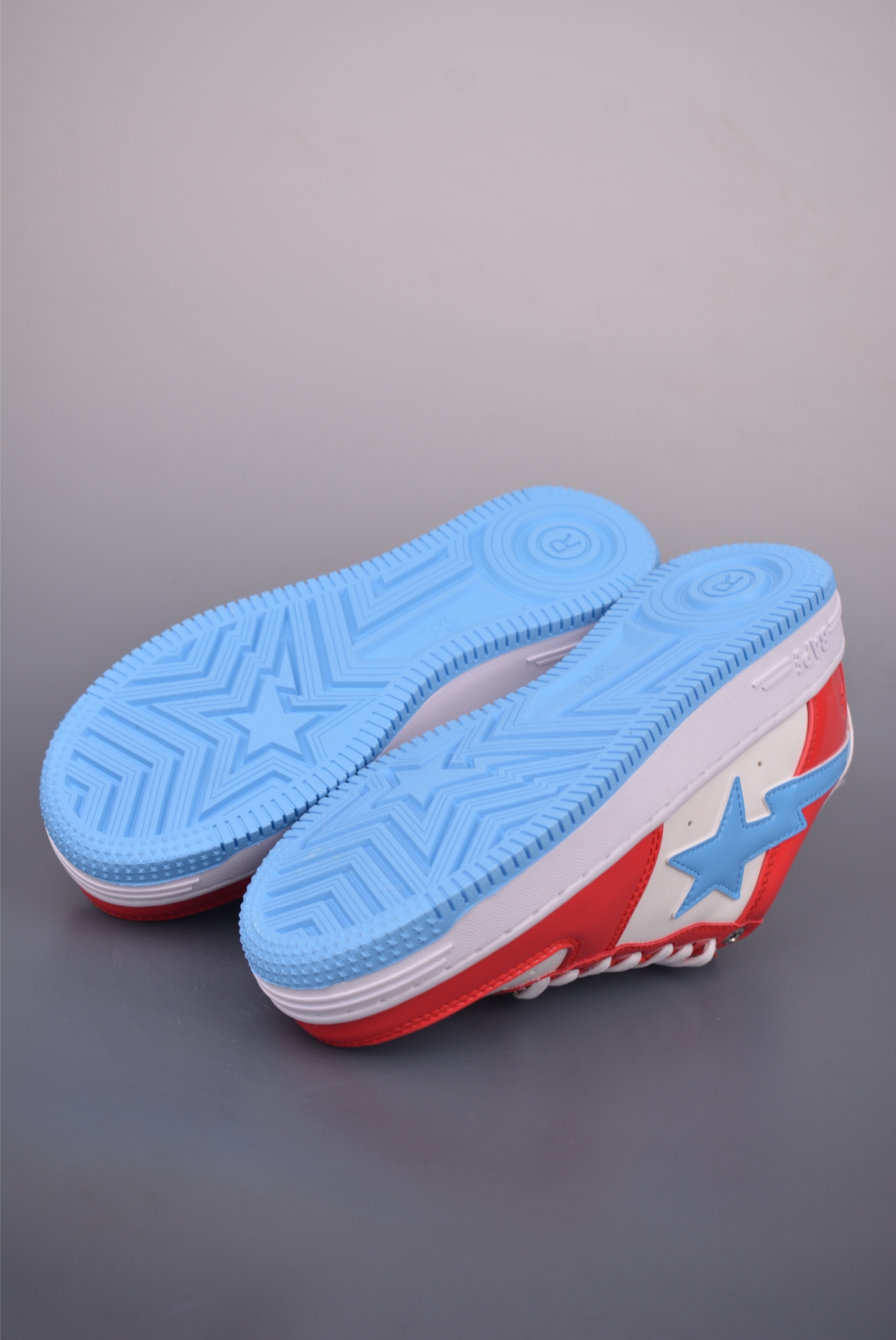 BAPE STA Low Red/Blue Leather Sneakers - Classic Low-Top Athletic Shoes 4 i1757282024936 5527 0 2