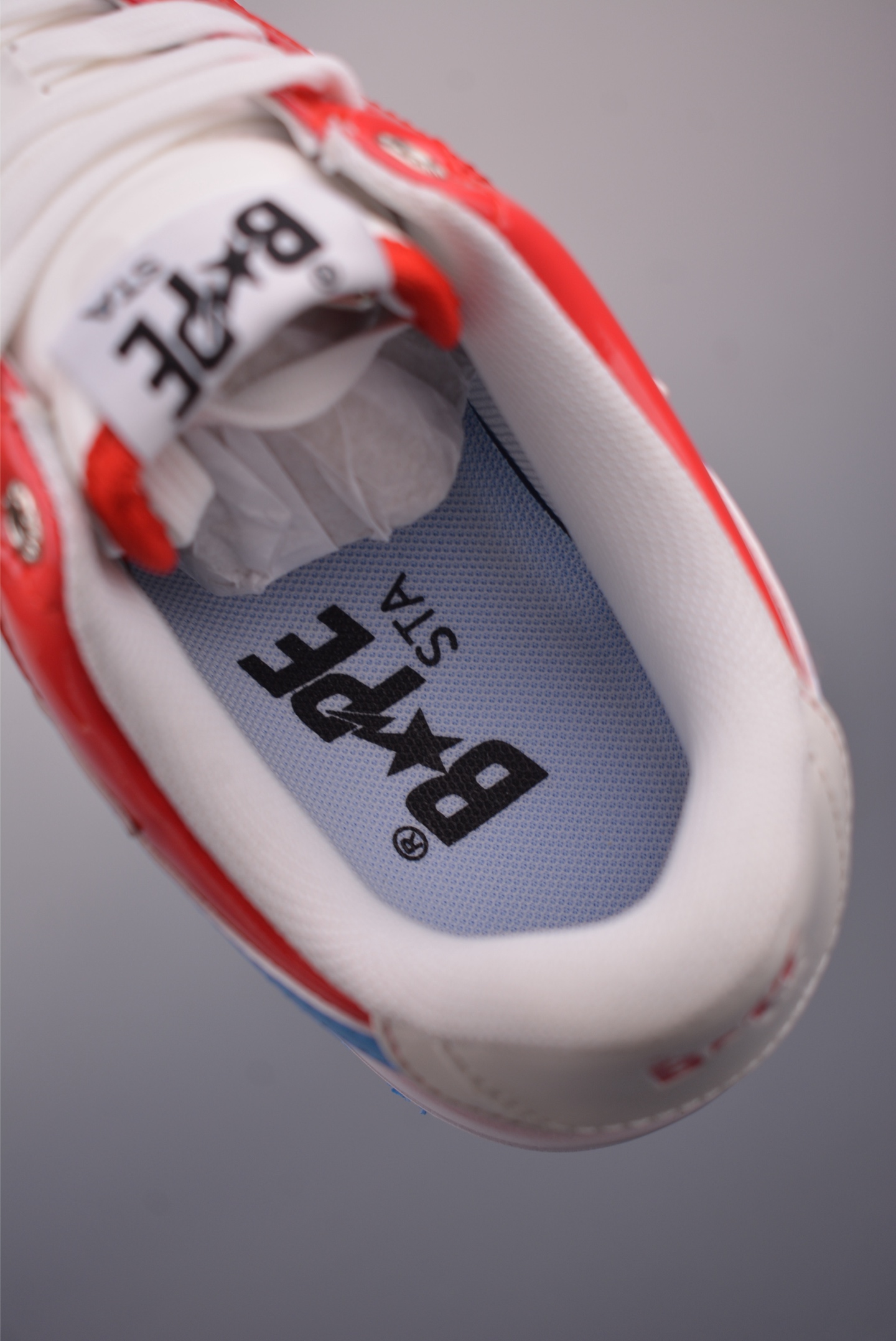BAPE STA Low Red/Blue Leather Sneakers - Classic Low-Top Athletic Shoes 9 i1757282024948 4972 0 7