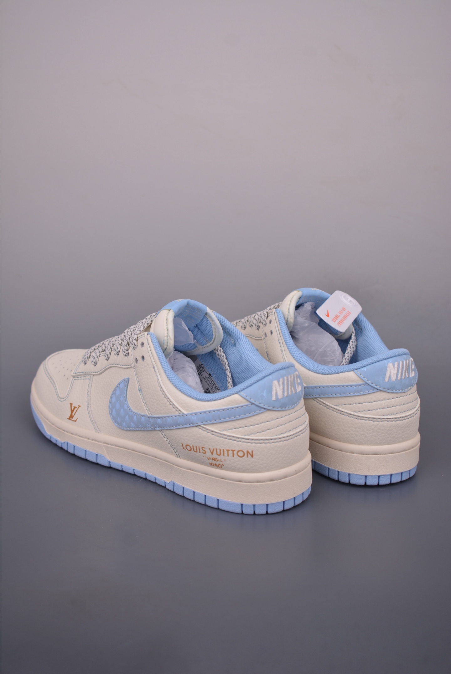 Nike SB Dunk Low Louis Vuitton Cream/Blue Designer Sneakers - Size 36-45 3 i1757282608550 7349 0 1