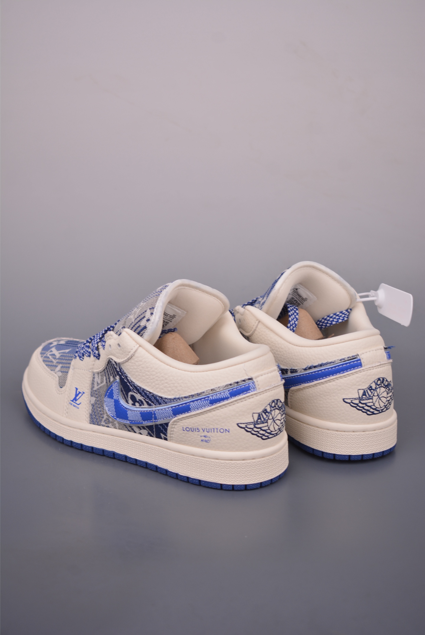 Louis Vuitton x Air Jordan 1 Custom Sneakers - Blue Monogram, All Sizes 3 i1757379126787 462 0 1