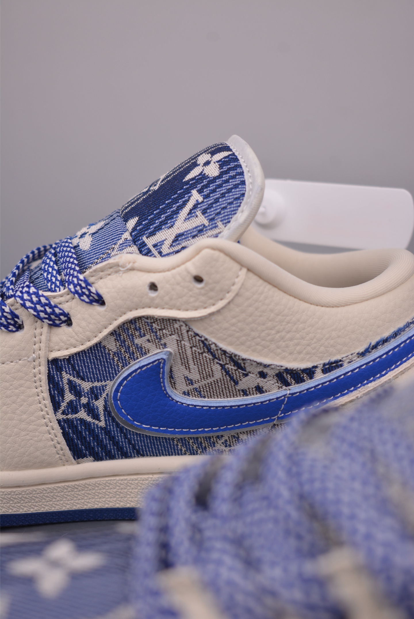 Louis Vuitton x Air Jordan 1 Custom Sneakers - Blue Monogram, All Sizes 9 i1757379126791 8760 0 7