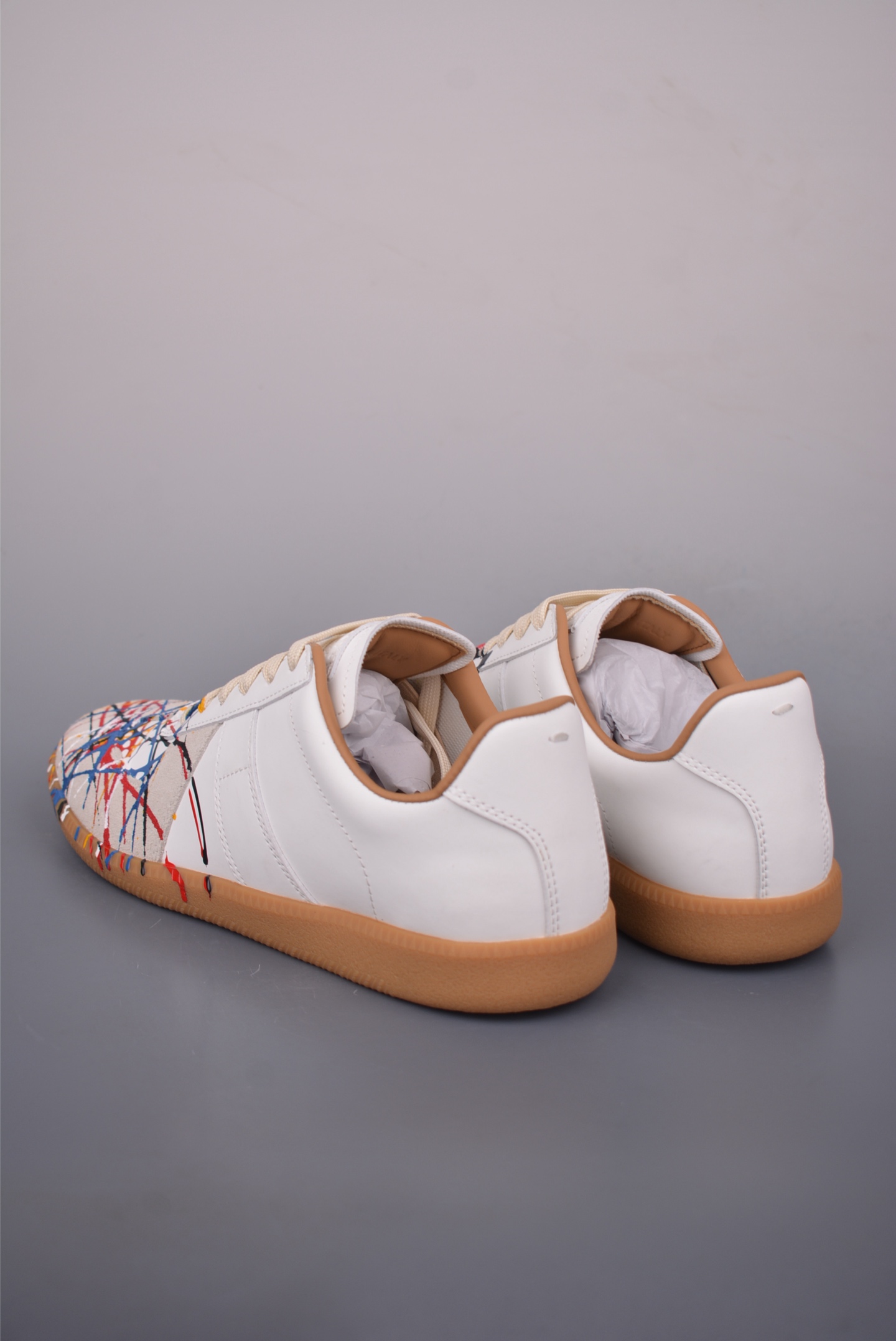 Maison Margiela Replica Paint Splatter Leather Sneakers - Art on Your Feet 2 i1757379284503 8050 0 1