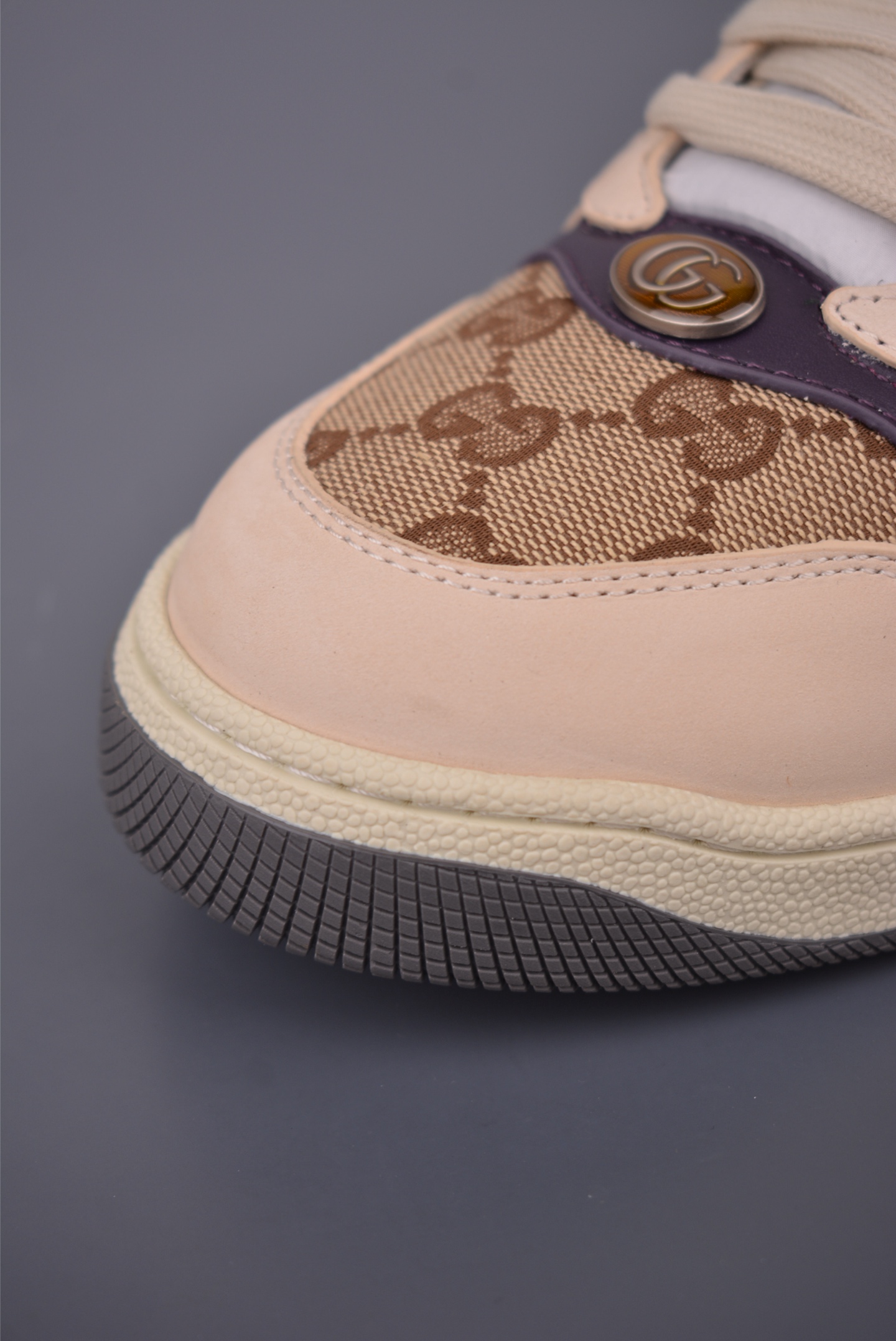 Gucci Screener Sneakers Beige Leather with Green and Red Web stripe 7 i1757463189625 6330 0 5