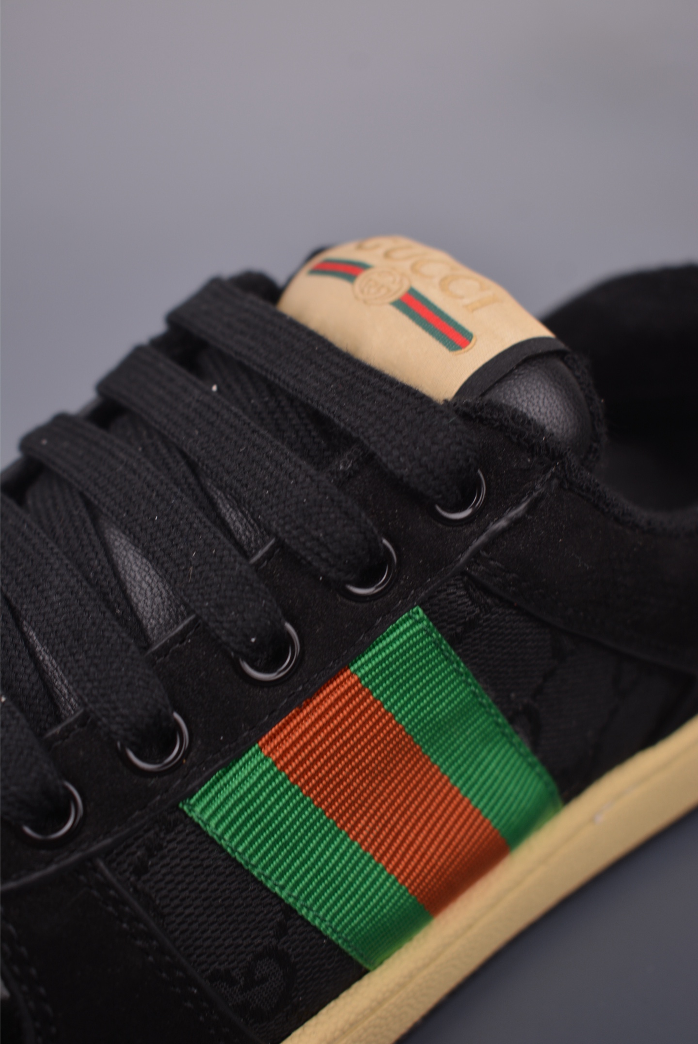 Gucci Screener Sneakers - Distressed Finish, Iconic Web Stripe 8 i1757463214311 8416 0 6