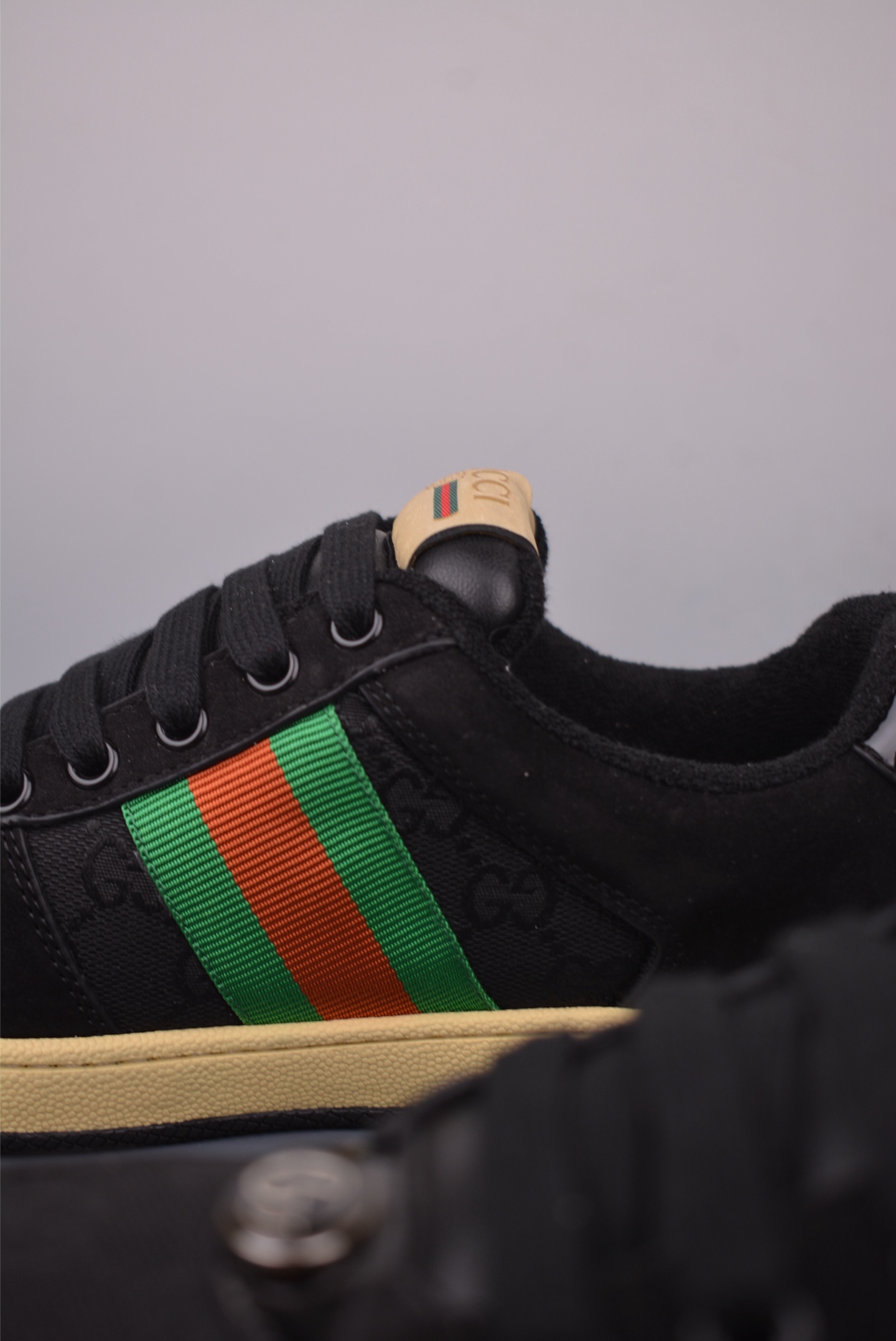 Gucci Screener Sneakers - Distressed Finish, Iconic Web Stripe 9 i1757463216123 7316 0 7