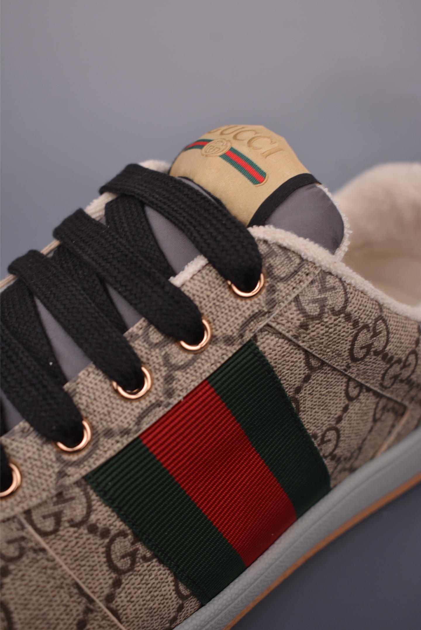 Gucci Screener Sneakers Dirty Effect Brown, Green and Red Stripes, Size 39-45 8 i1757463295481 4975 0 6