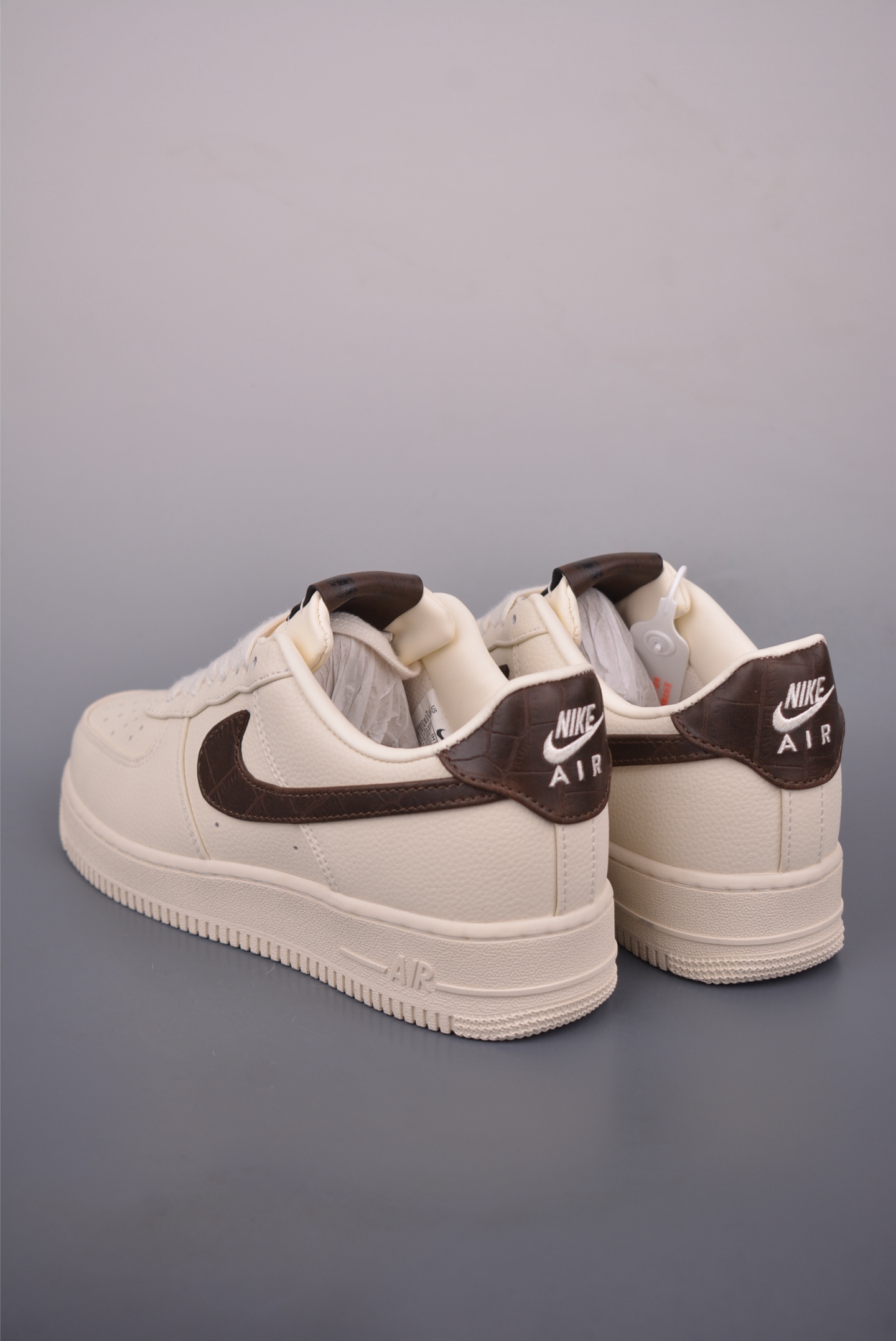 Nike Air Force 1 Low Cream Brown Leather Sneakers - Iconic Style & Comfort 3 i1757548876587 5006 0 1