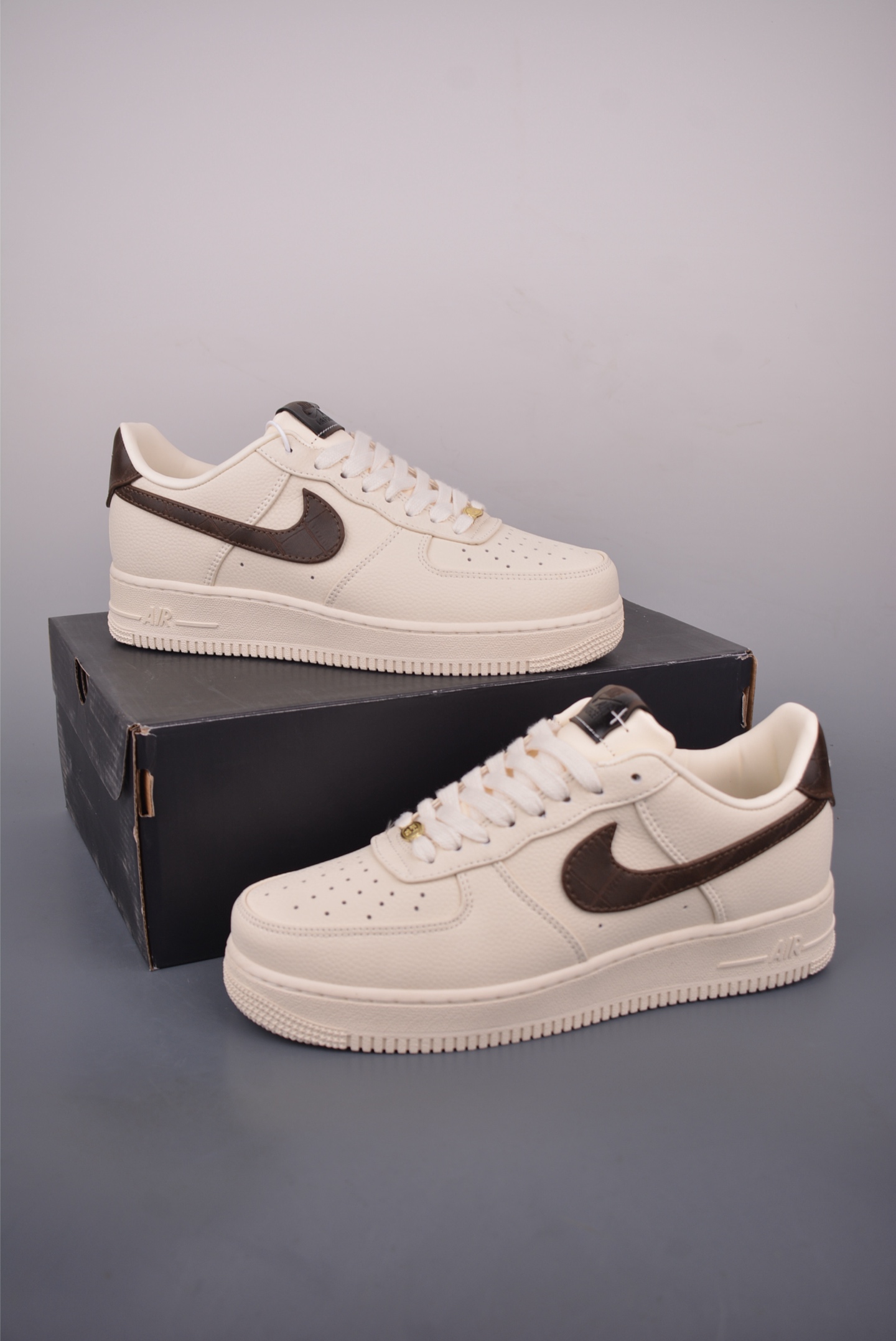 Nike Air Force 1 Low Cream Brown Leather Sneakers - Iconic Style & Comfort 6 i1757548878477 3507 0 4