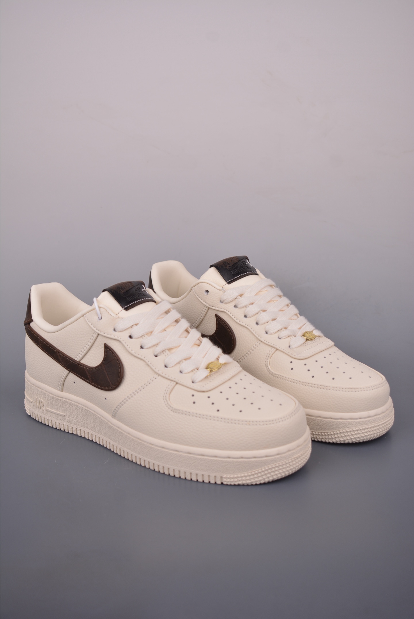 Nike Air Force 1 Low Cream Brown Leather Sneakers - Iconic Style & Comfort 2 i1757548878514 1395 0 0