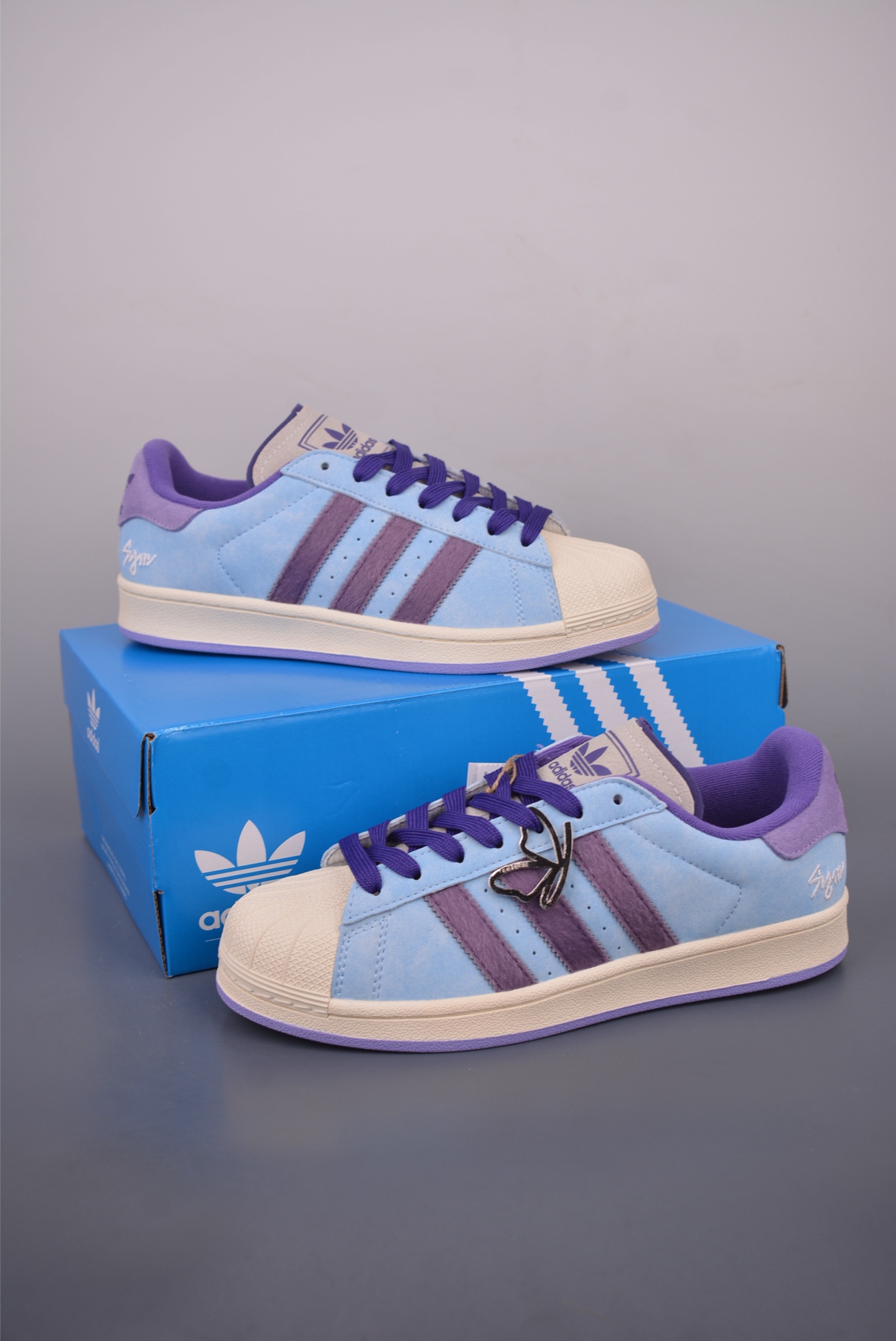 Adidas Originals Superstar 2.0 - Classic Shell Toe Sneakers - Blue/Purple 6 i1757632551399 6338 0 4