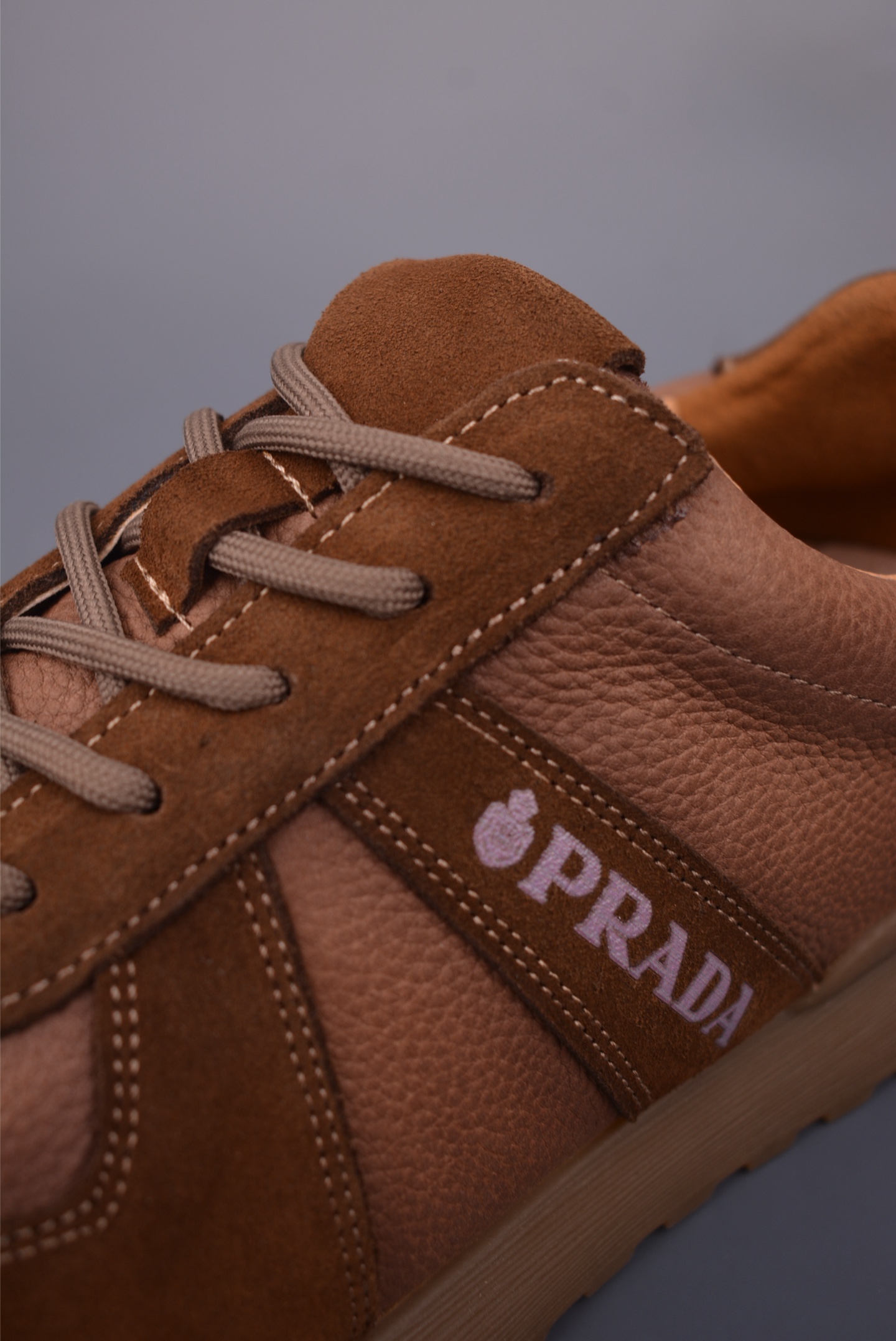 Prada Men's Brown Leather & Suede Lace-Up Sneakers - Size 39-44 7 i1757632971131 475 0 6
