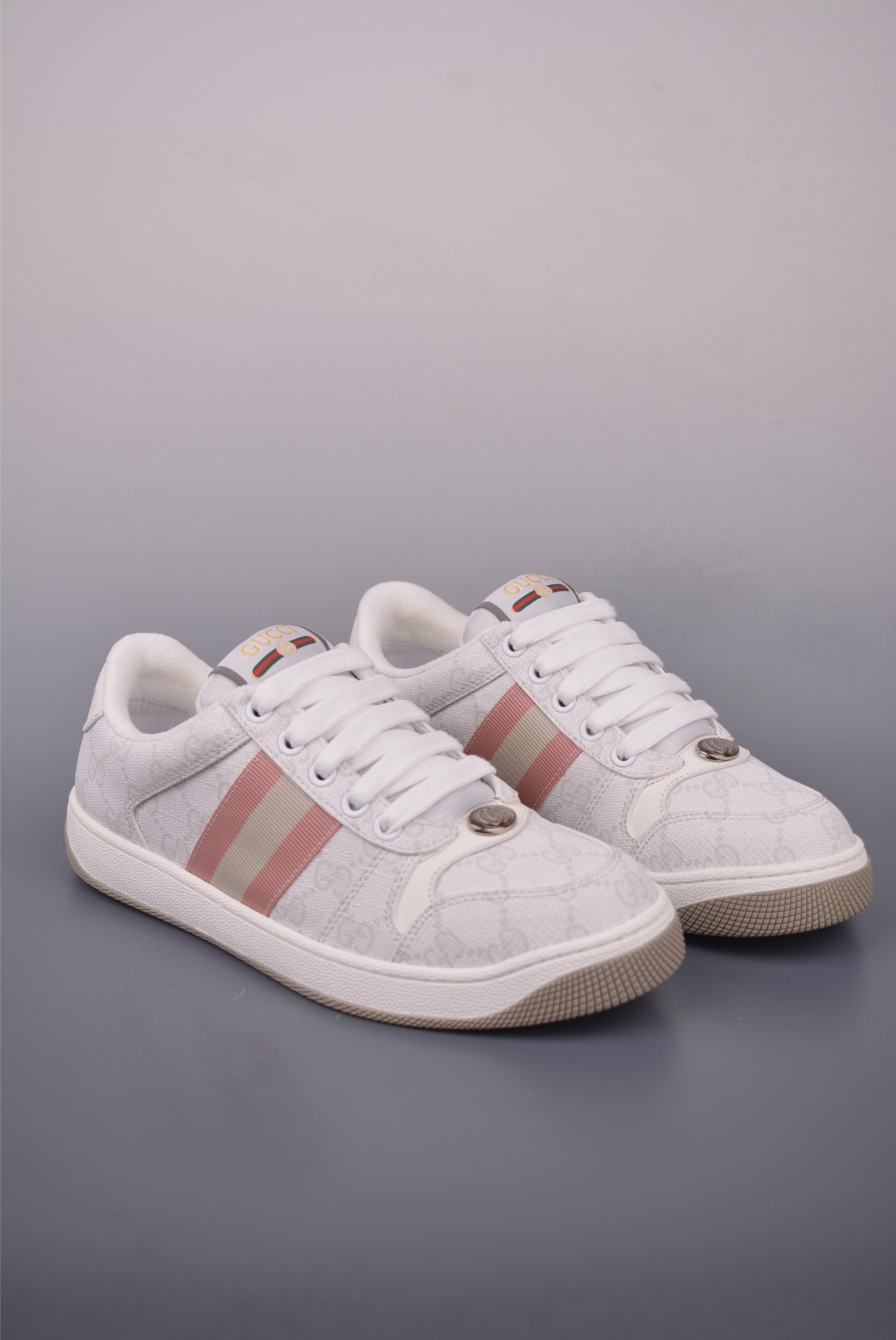 Gucci Screener Sneakers - Distressed Leather, Iconic Web Stripe Detail 1 i1757634309204 3431 0 0