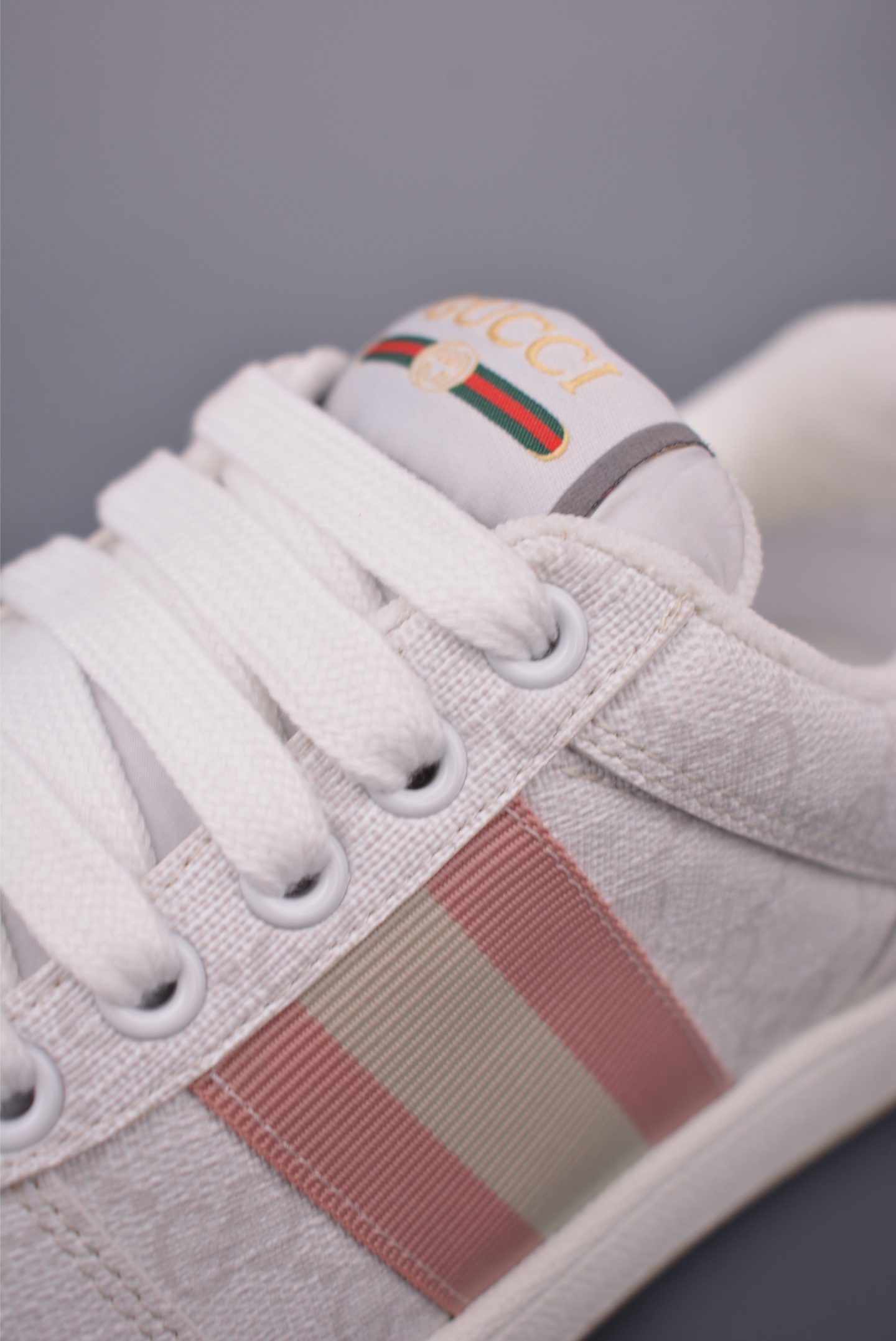 Gucci Screener Sneakers - Distressed Leather, Iconic Web Stripe Detail 7 i1757634309303 8666 0 6