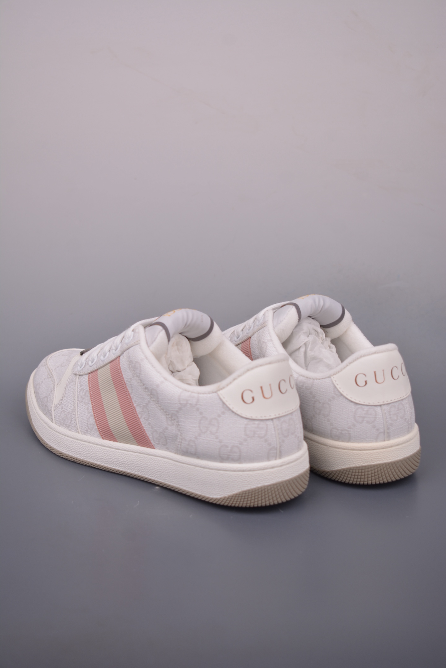 Gucci Screener Sneakers - Distressed Leather, Iconic Web Stripe Detail 2 i1757634311604 1401 0 1