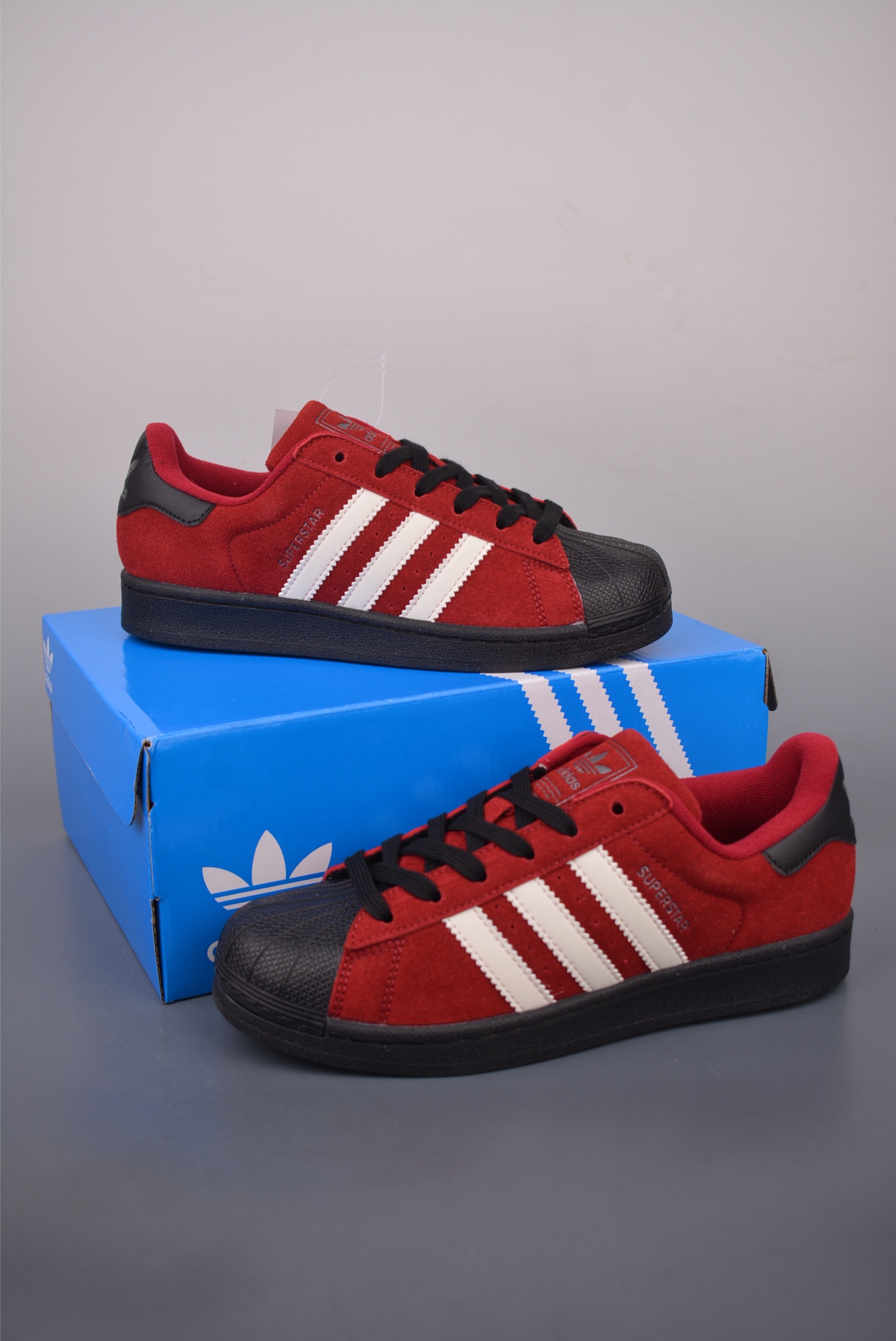 Adidas Originals Superstar Red Suede Shell Toe Sneakers Unisex Casual Shoes 6 i1757719532730 3706 0 4