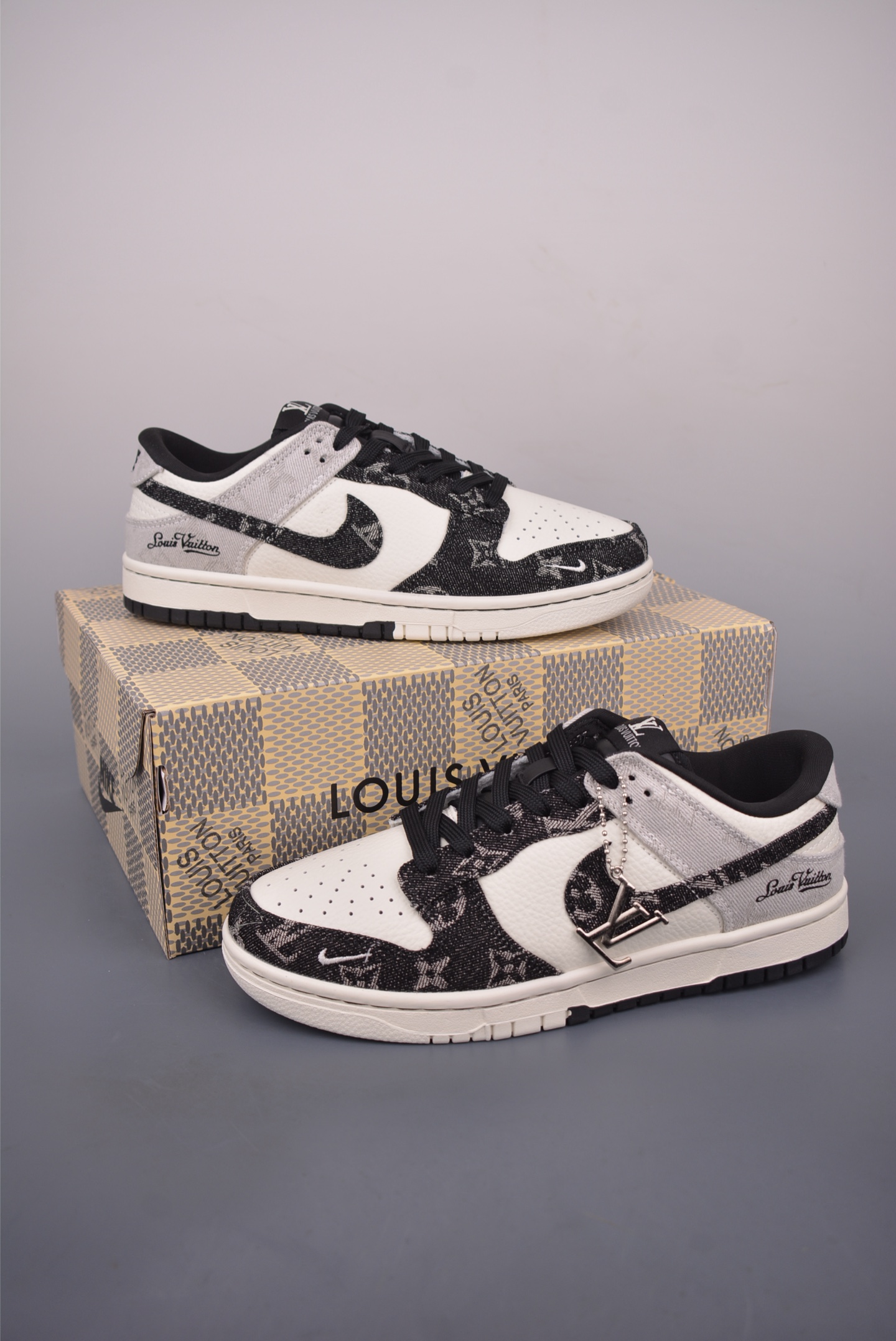 Nike SB Dunk Low Louis Vuitton Collab Premium Leather Sneakers 6 i1757720478339 8897 0 4