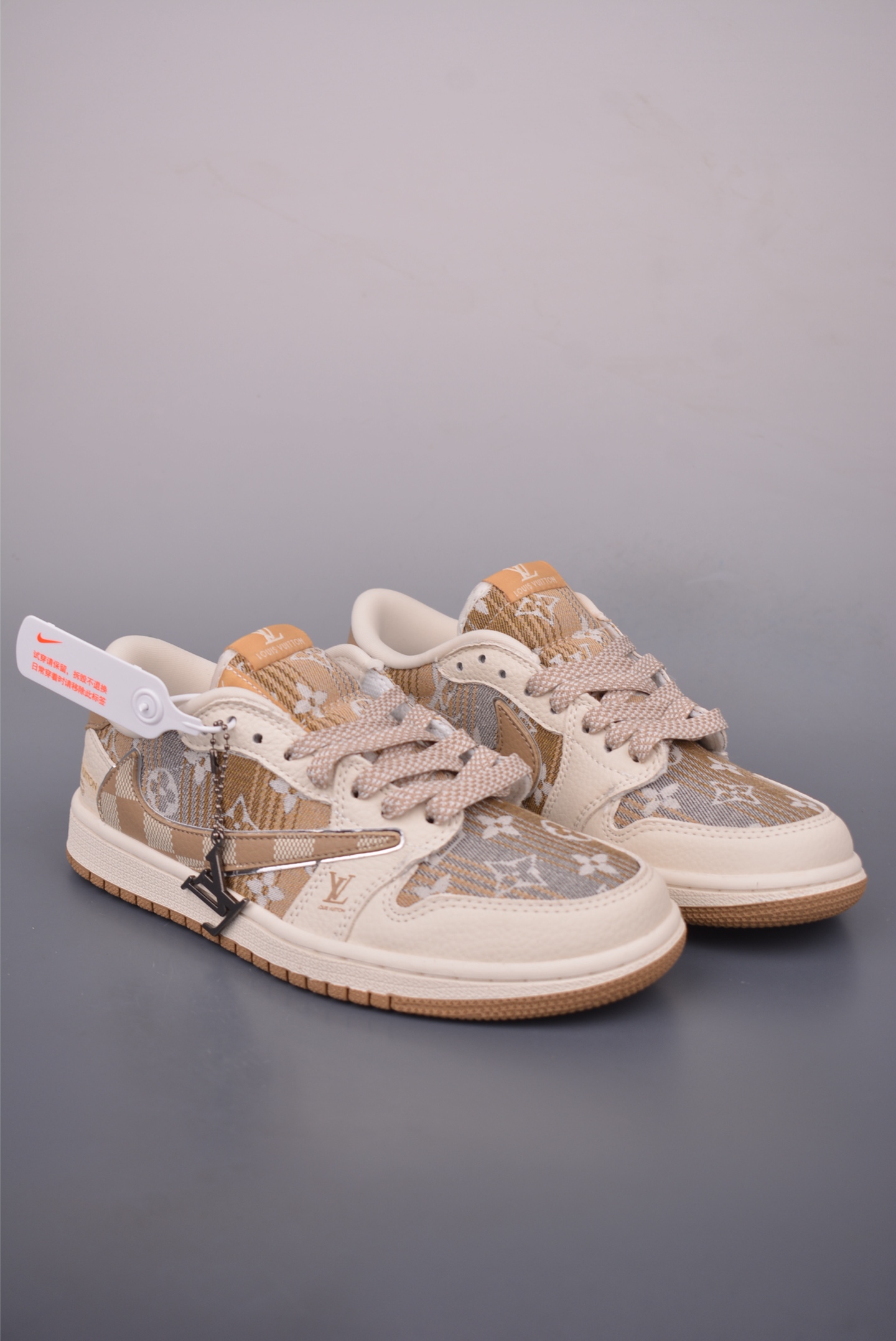 Louis Vuitton x Air Jordan 1 Low Sneakers, Luxury Designer Shoes 1 i1757720606192 3578 0 0
