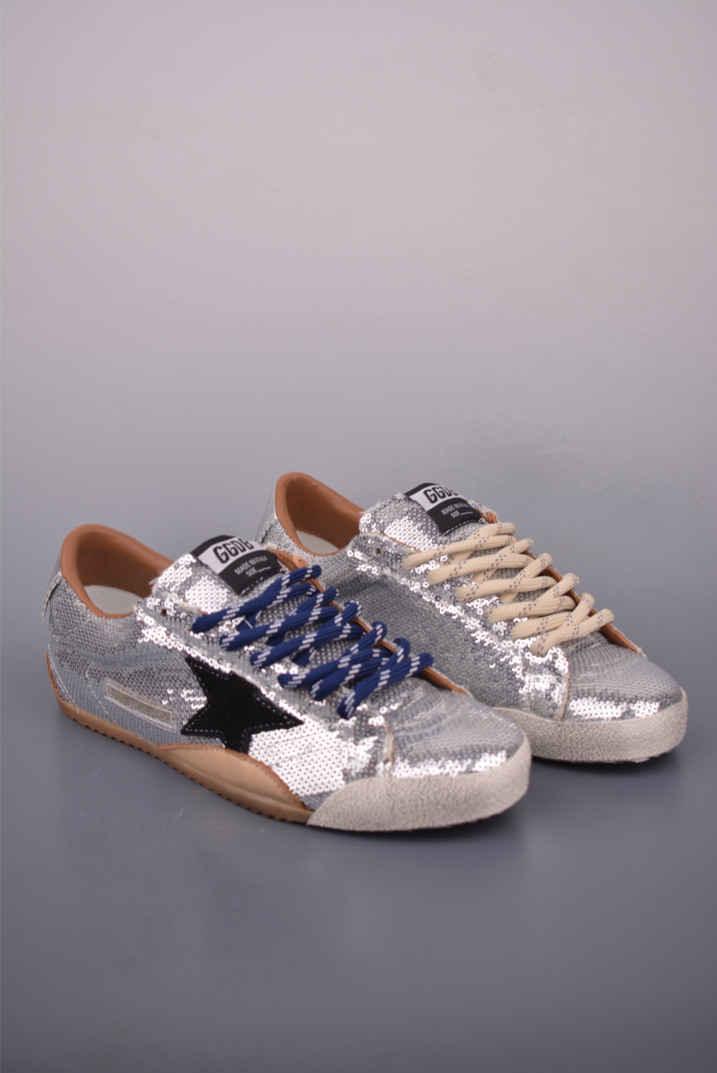 Golden Goose True Star Silver Sequin Sneakers with Black Star Patch 2 i1757720960972 9713 0 0