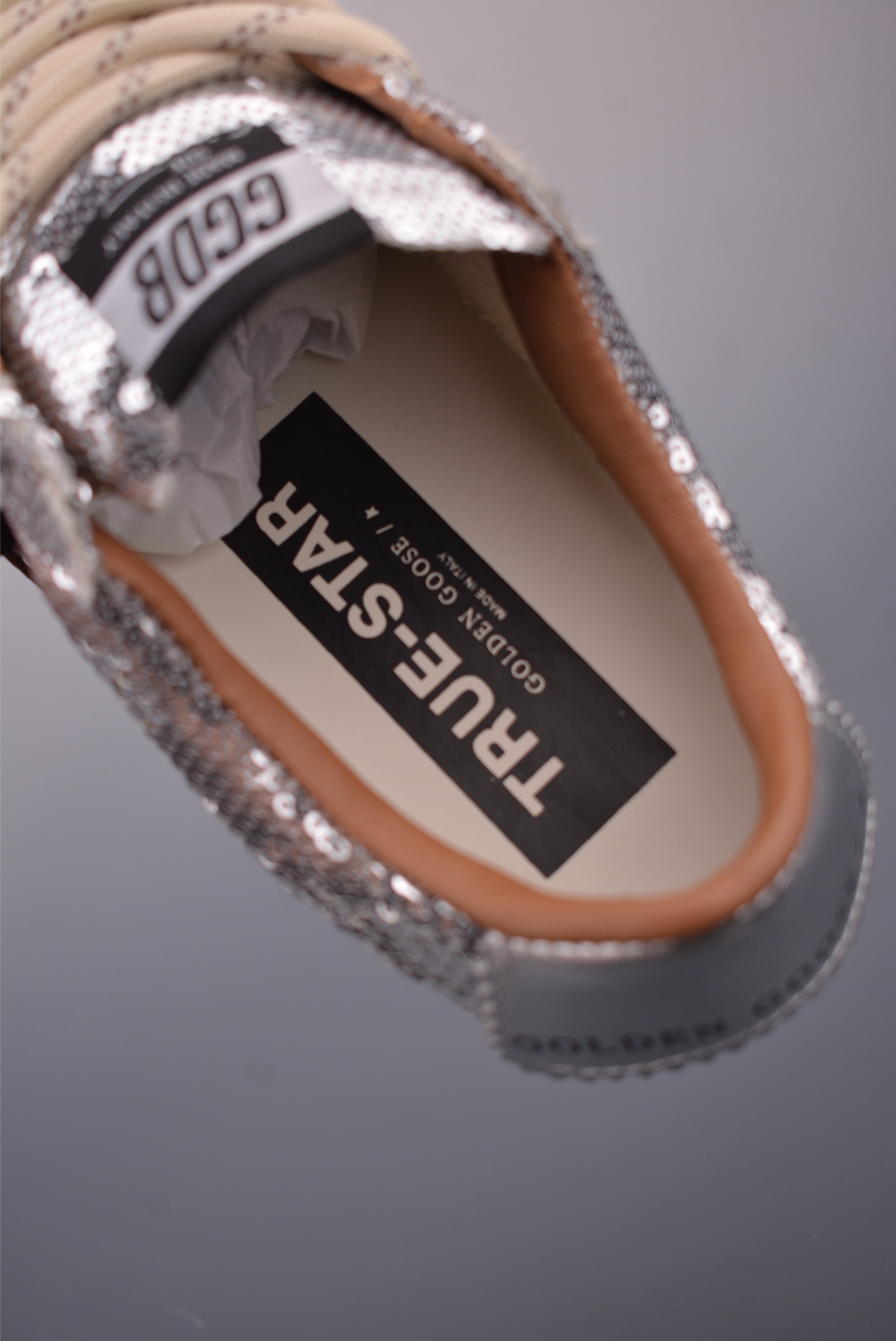 Golden Goose True Star Silver Sequin Sneakers with Black Star Patch 10 i1757720960994 3283 0 8