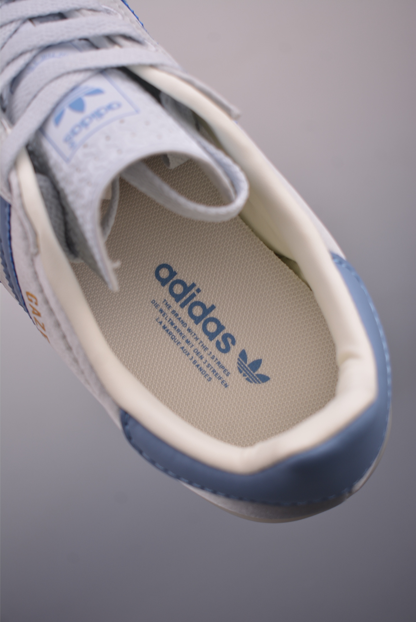 Adidas Originals Gazelle Indoor Casual Low-Top Sneakers - Light Blue/White 9 i1757721156807 6554 0 8