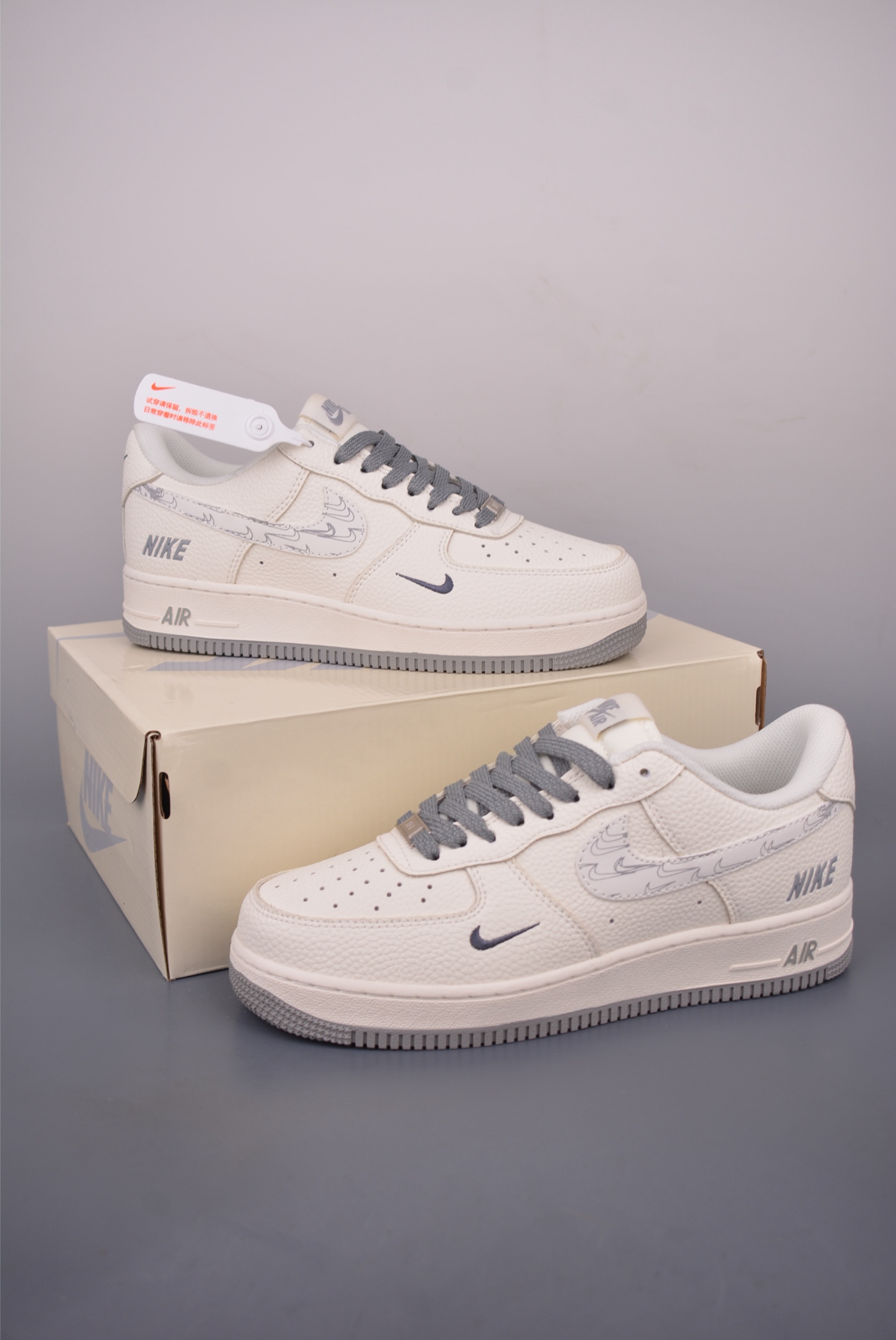Nike Air Force 1 Low White/Grey Sneakers - Iconic Style & Comfort 5 i1757721193395 1553 0 4