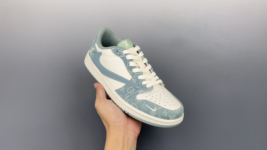 Fragment x Travis Scott x Louis Vuitton Air Jordan 1 Low Collab Sneakers