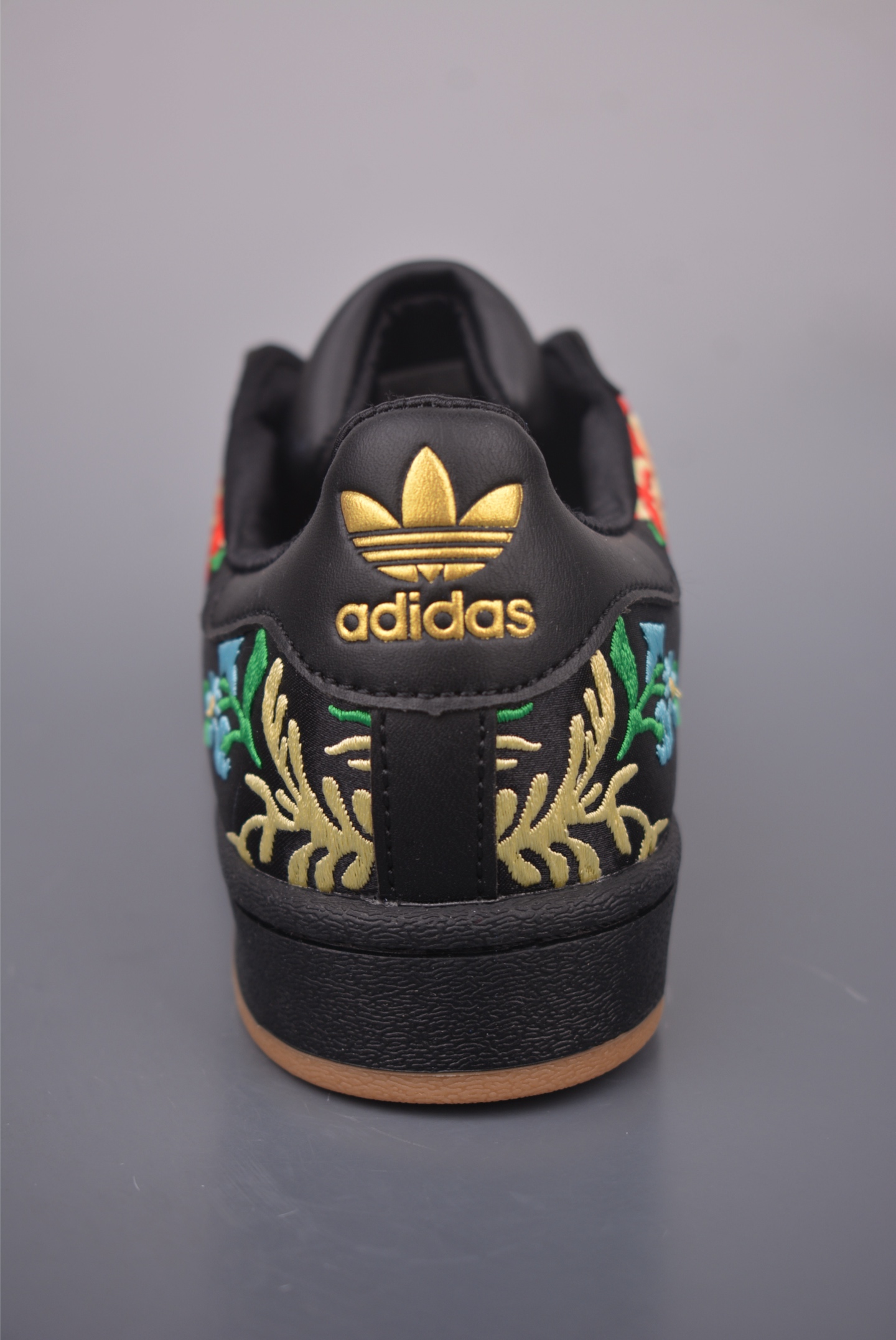 Adidas Originals Superstar Floral Embroidery Black Leather Casual Shoes 5 i1757893681065 4682 0 3