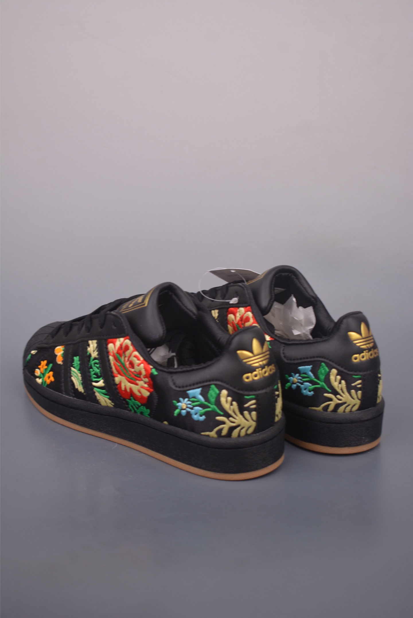 Adidas Originals Superstar Floral Embroidery Black Leather Casual Shoes 3 i1757893682617 9960 0 1