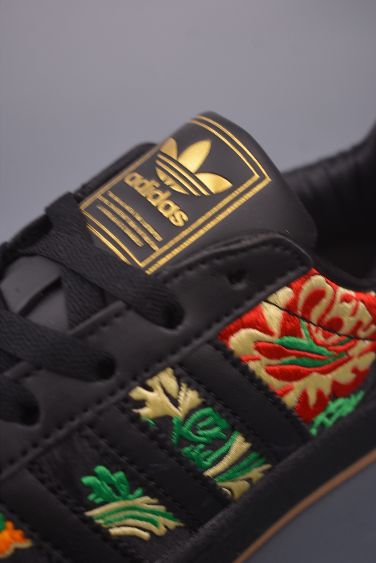 Adidas Originals Superstar Floral Embroidery Black Leather Casual Shoes 8 i1757893682632 7589 0 5