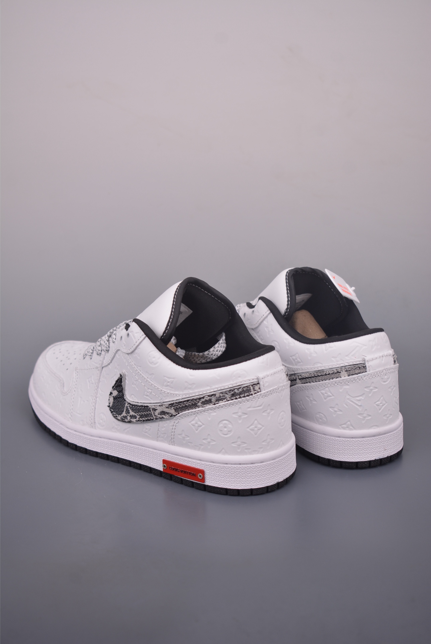 Nike Air Jordan 1 Low x Louis Vuitton Custom White Sneakers 3 i1757895001597 9706 0 1