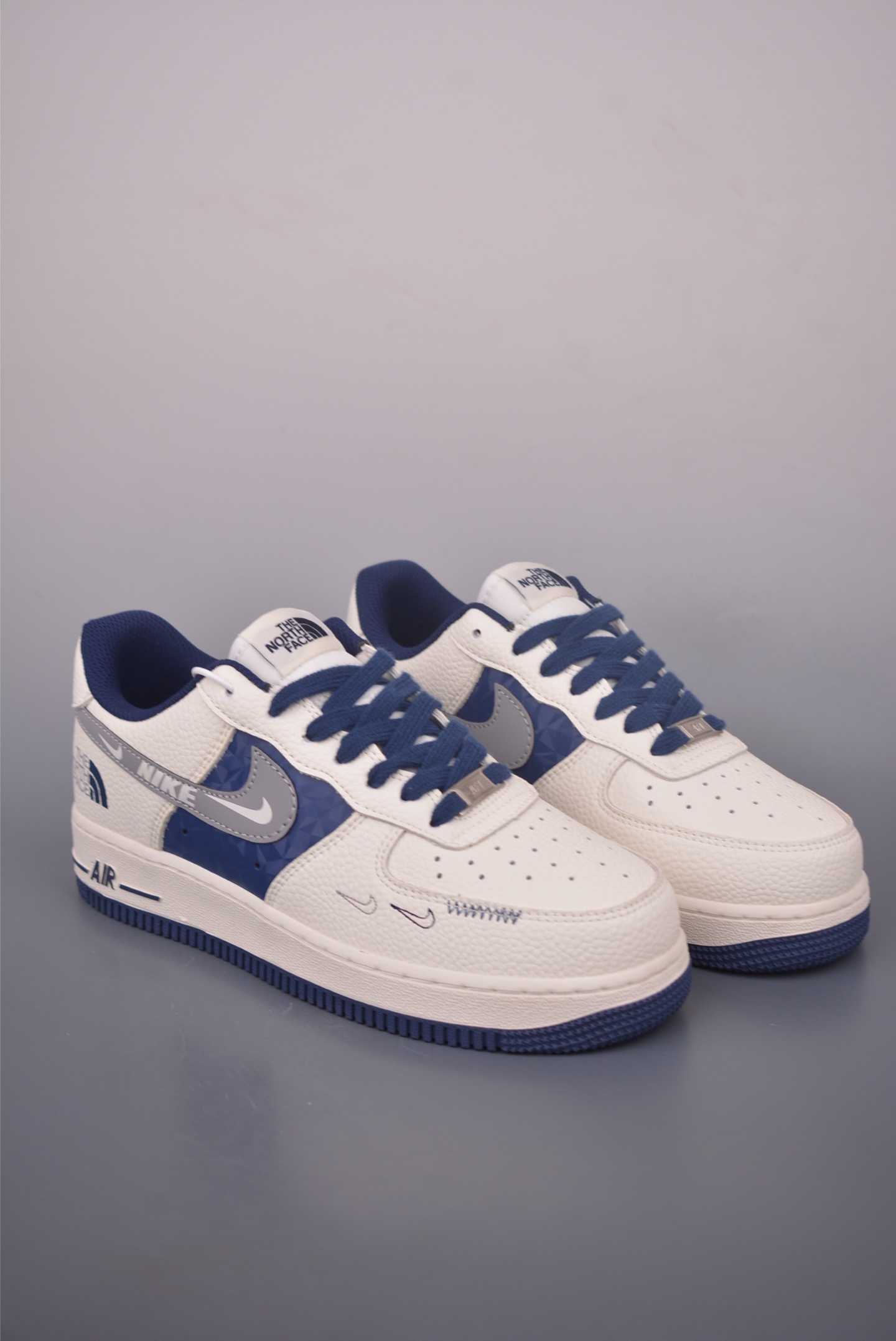 Nike Air Force 1 Low White Blue Sneakers - The North Face Collaboration