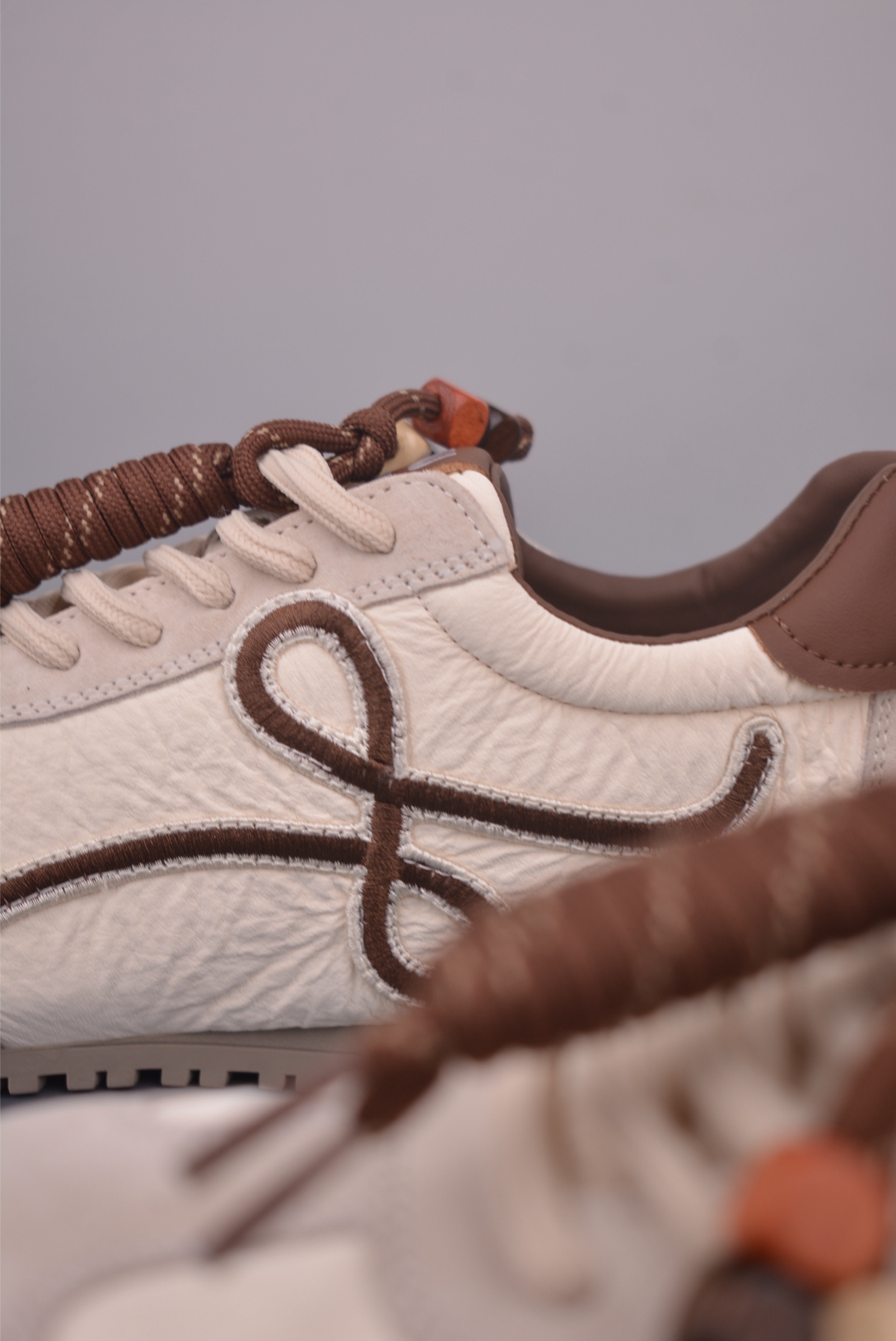 Miu Miu Women's White Leather and Suede Lace-Up Sneakers Size EU 35-45 9 i1757895359702 5906 0 7