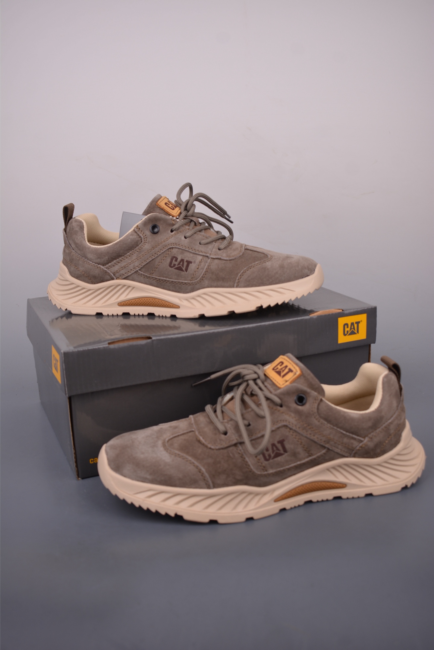 CAT Tramp Hike Low Men's Outdoor Casual Shoes Suede Leather Handmade 5 i1758066700137 2111 0 4