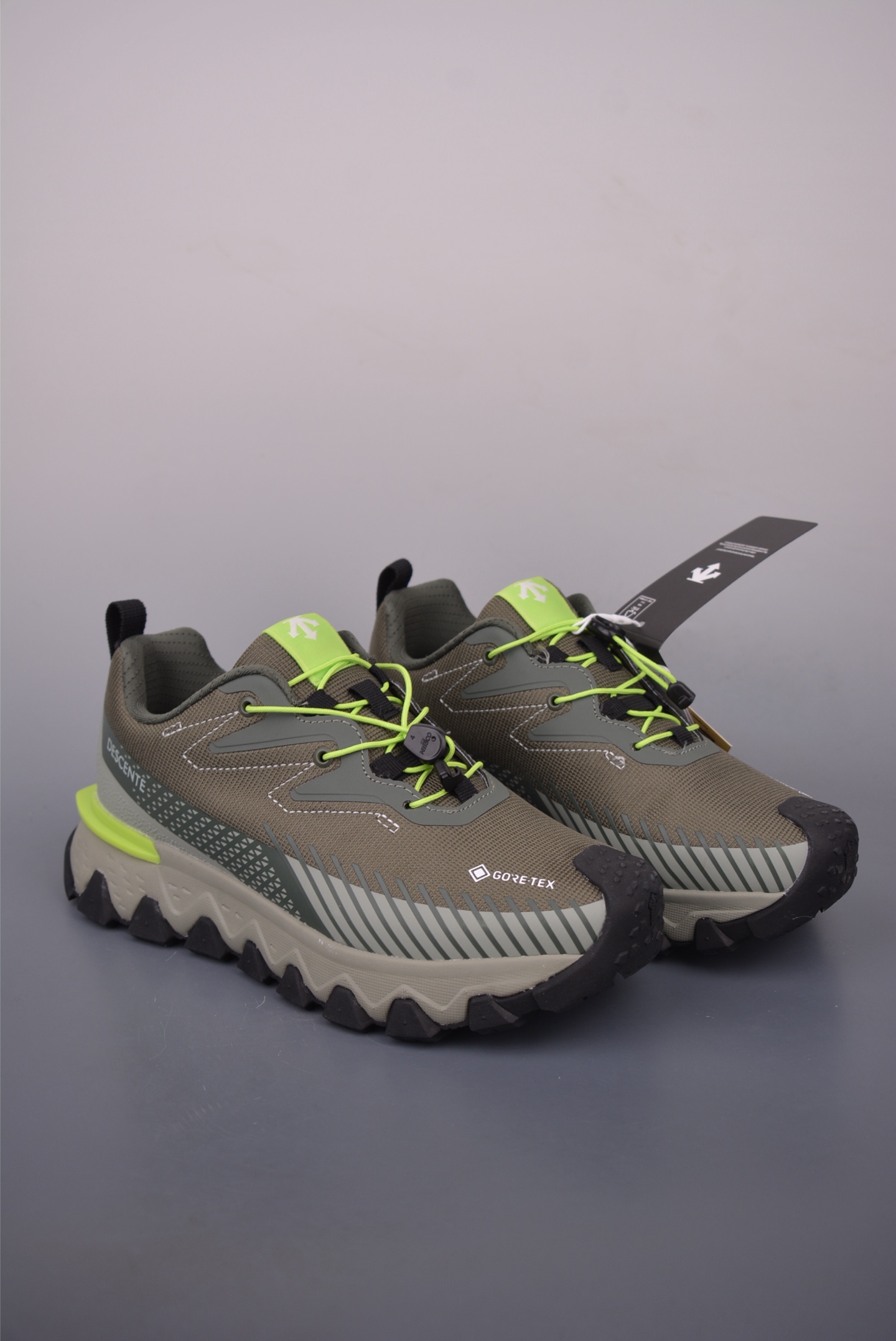 Descente SNOW RIDE Men's Lightweight Cushioned Trail Running Shoes - Olive 2 i1758110395175 9584 0 0