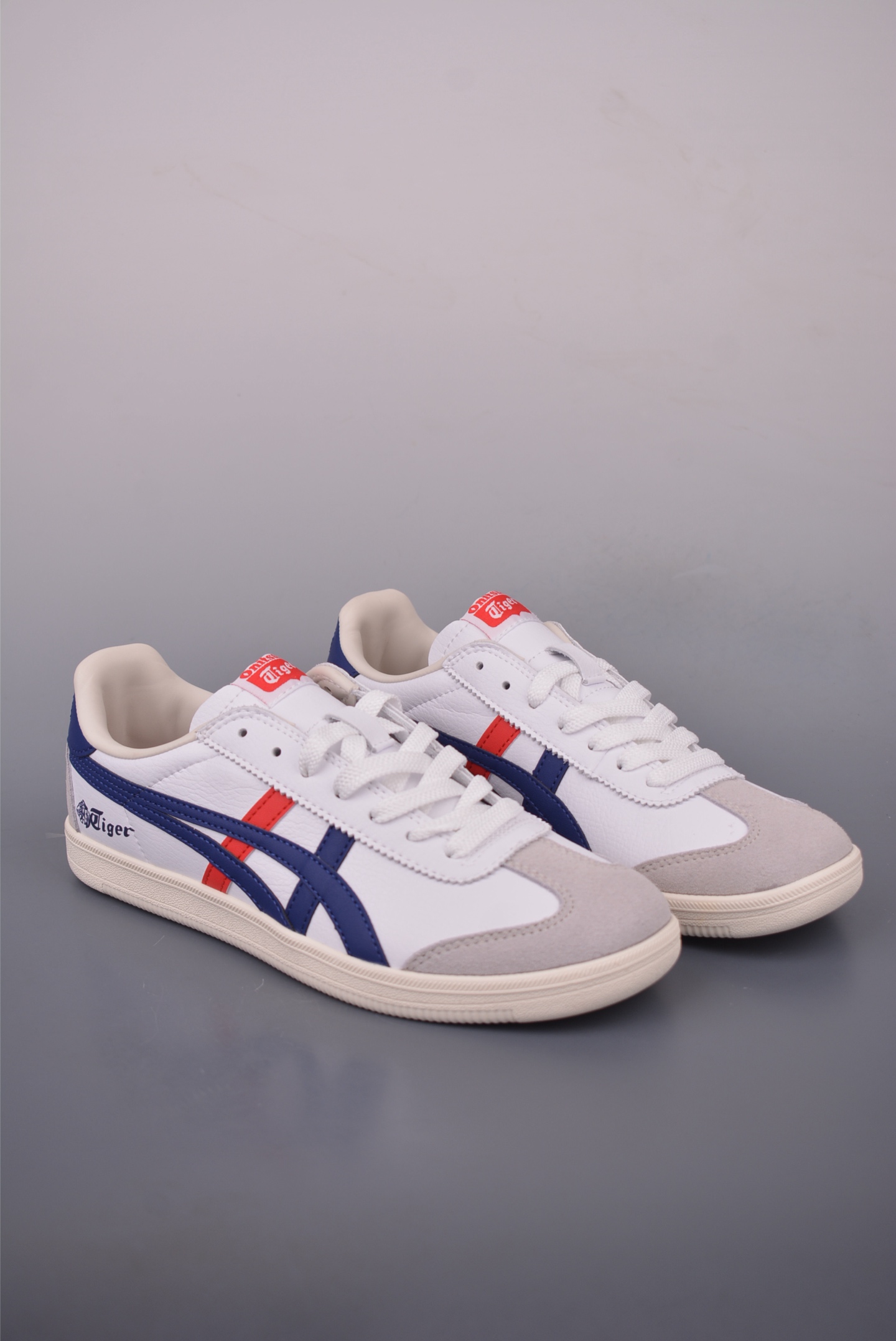 Onitsuka Tiger Mexico 66 White/Blue/Red Leather Sneakers - Size 36-45 2 i1758110752820 9338 0 0