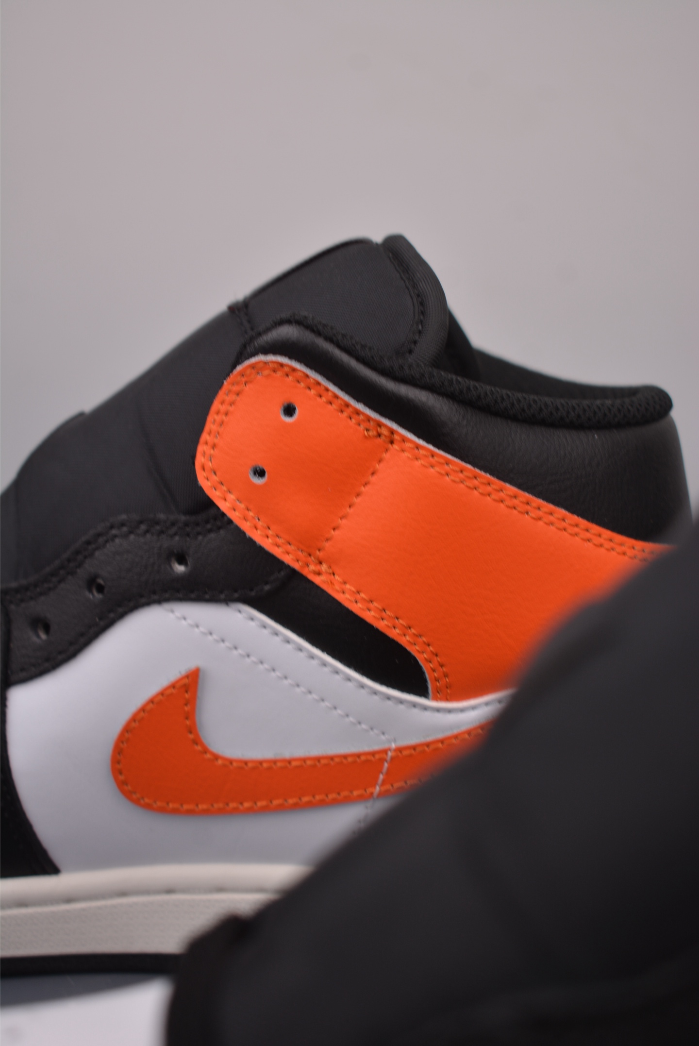 Air Jordan 1 Mid Black White Orange High Quality Leather Sneakers 8 i1758132631769 3164 0 7
