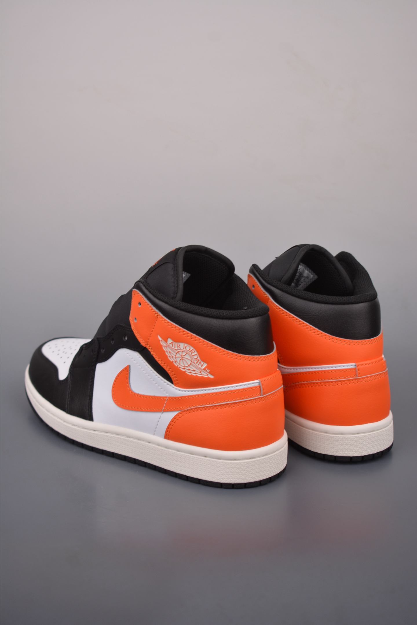 Air Jordan 1 Mid Black White Orange High Quality Leather Sneakers 2 i1758132648705 5337 0 1