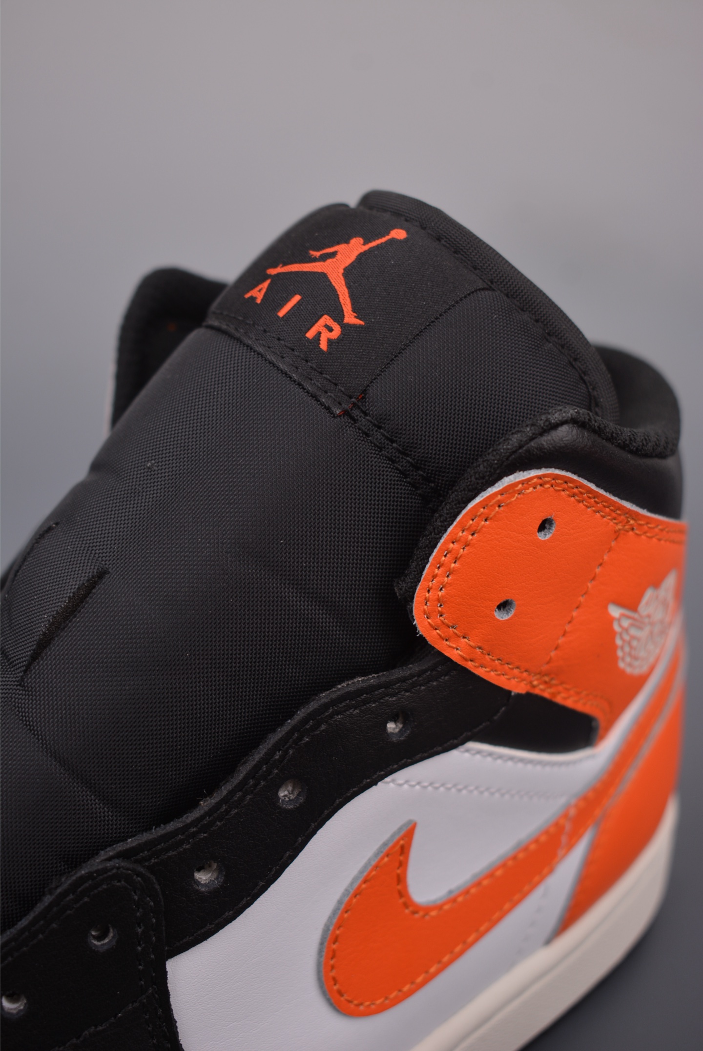 Air Jordan 1 Mid Black White Orange High Quality Leather Sneakers 7 i1758132652015 4348 0 6