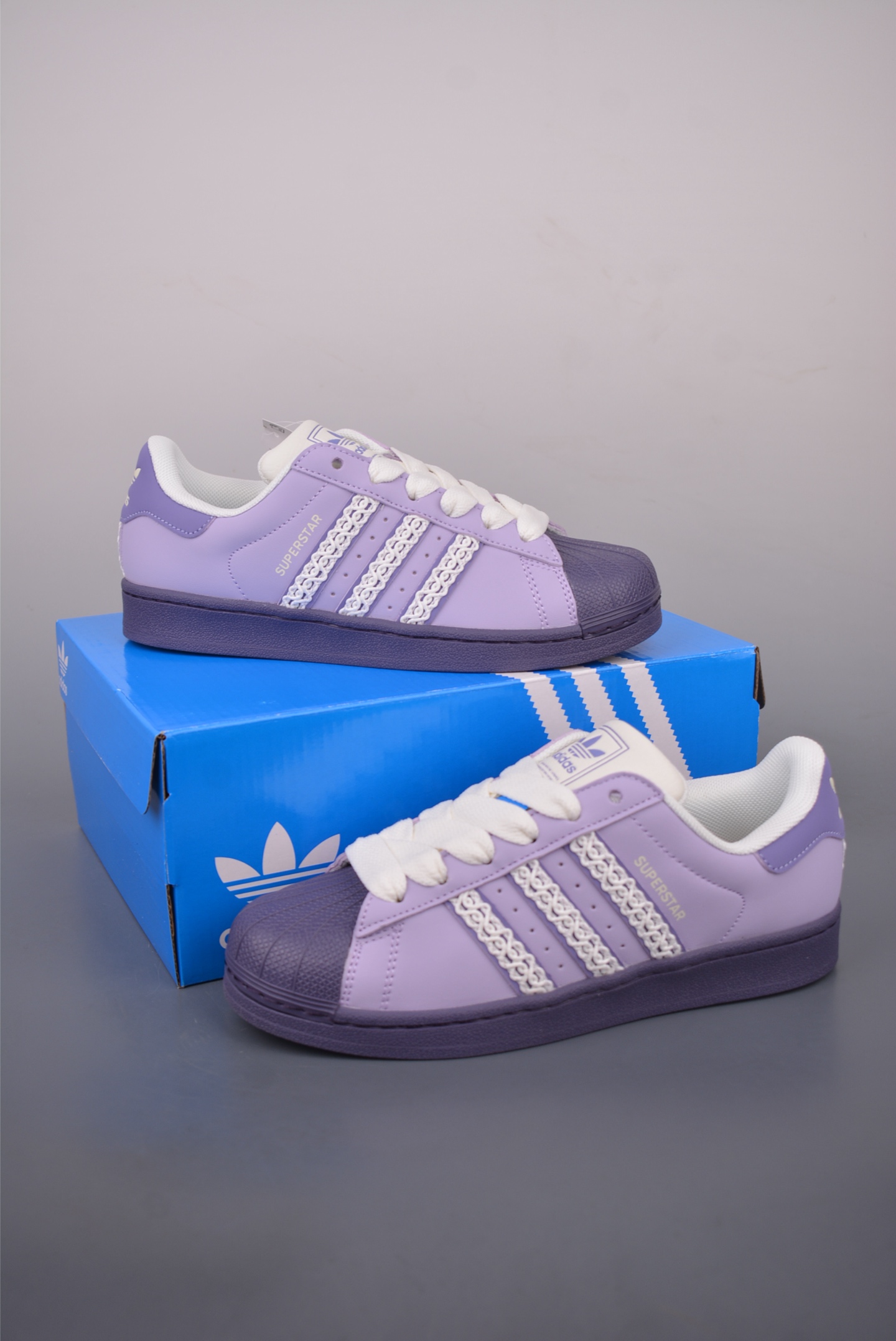 Adidas Originals Superstar Lilac Leather Upper Women's Sneakers 5 i1758132744254 7479 0 4