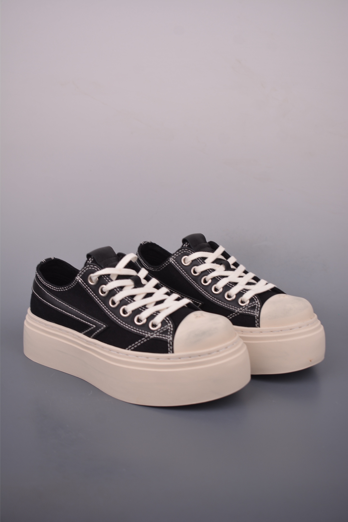 Smfk Garden Vintage Skate Low Platform Sneakers Canvas Casual Shoes