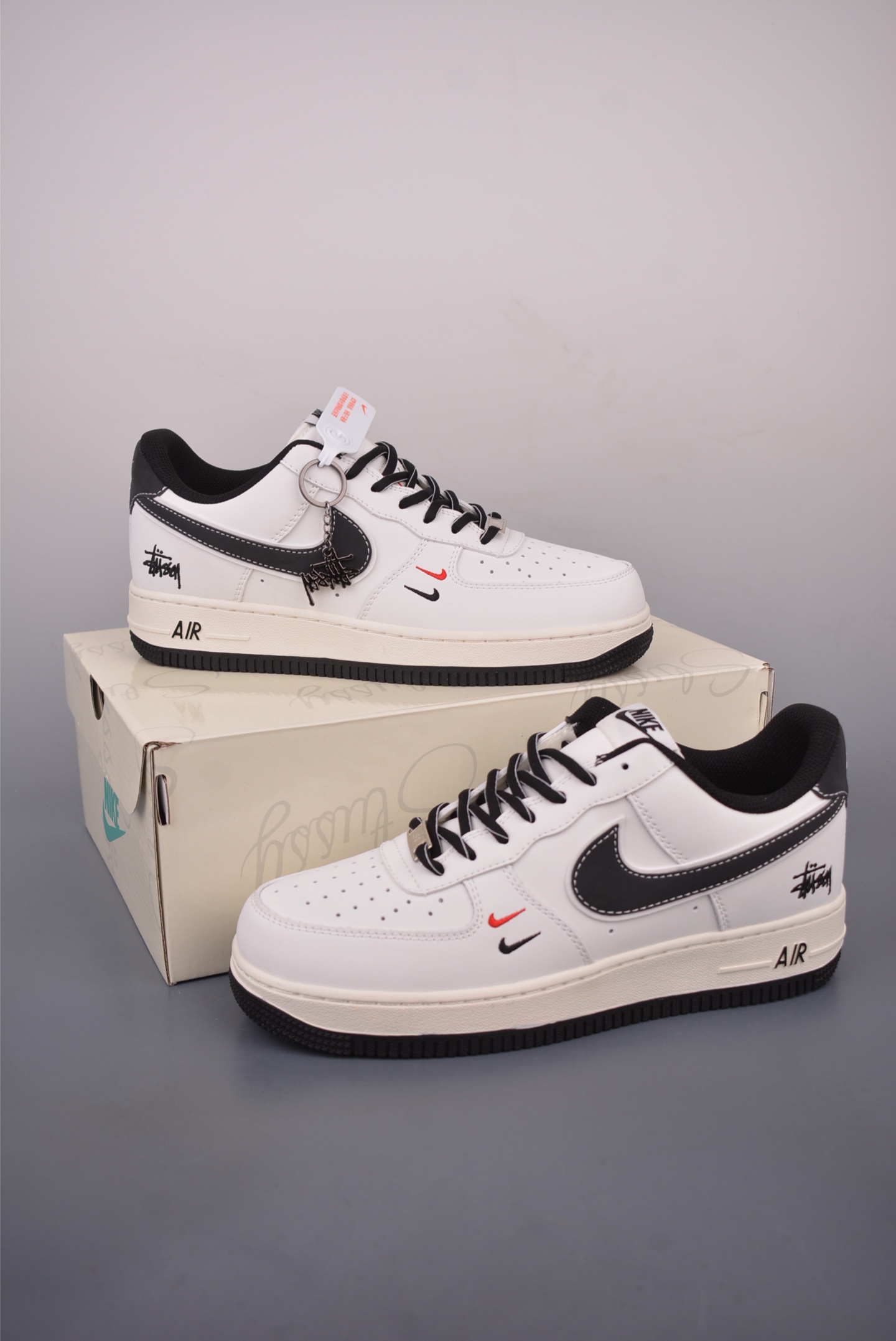 Nike Air Force 1 Low Stussy Collab White/Black,Original Version Sneakers 6 i1758236436864 9884 0 4