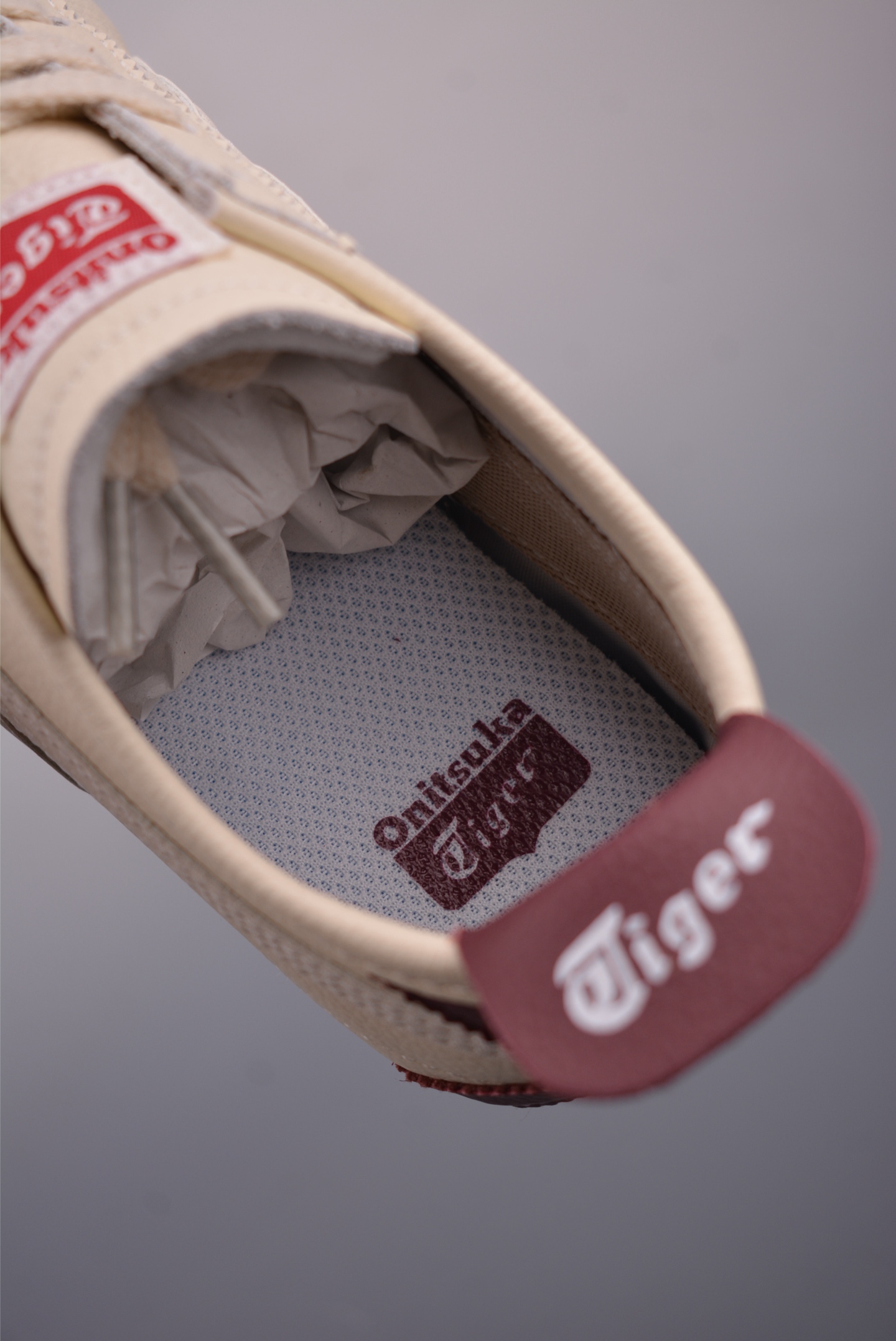 Onitsuka Tiger MEXICO 66 NM Cream/Maroon Authentic Leather Sneakers 10 i1758239720052 6884 0 8