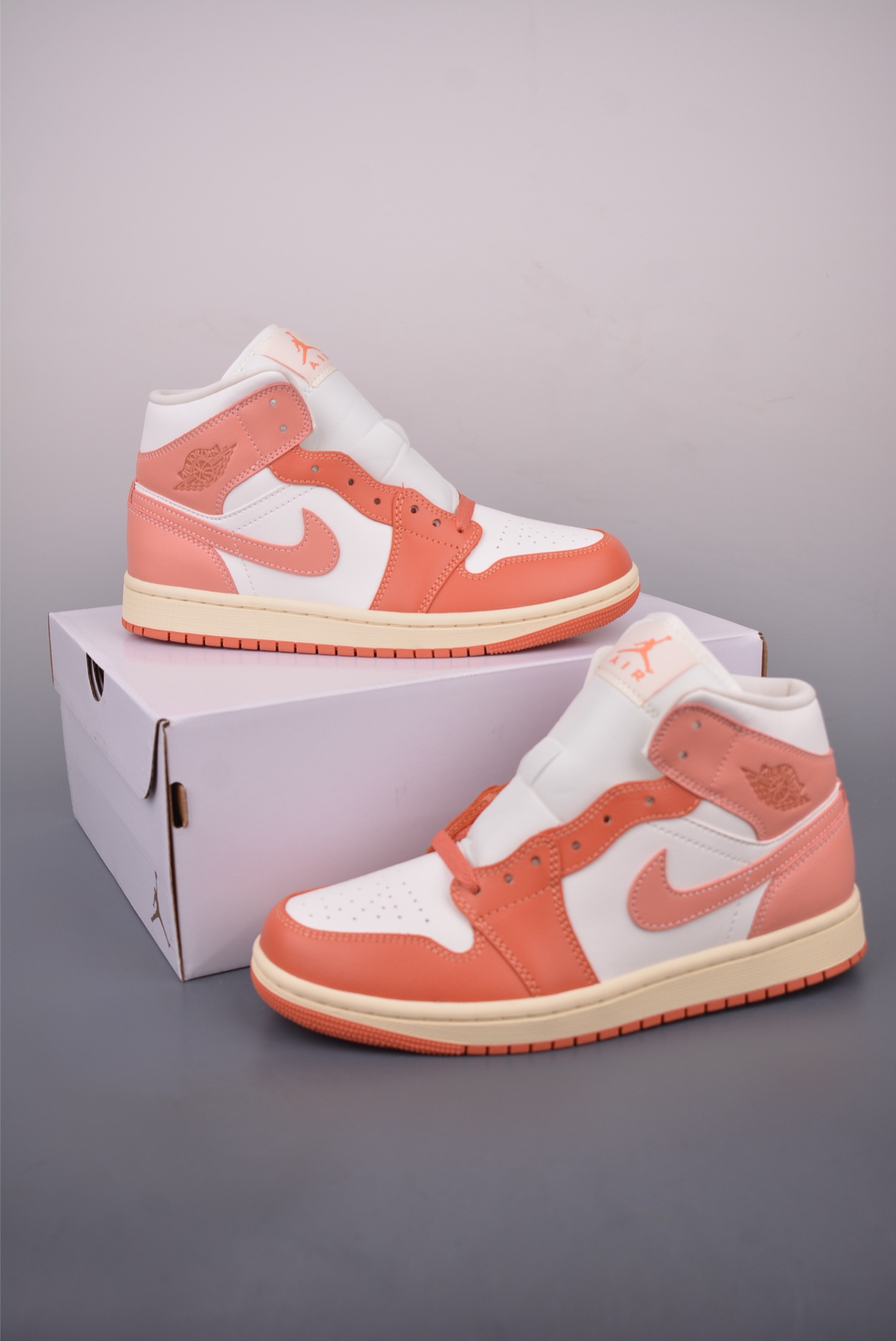 Air Jordan 1 Mid White Pink: Premium Leather, Superior Craftsmanship Sneakers 5 i1758239773472 7043 0 4