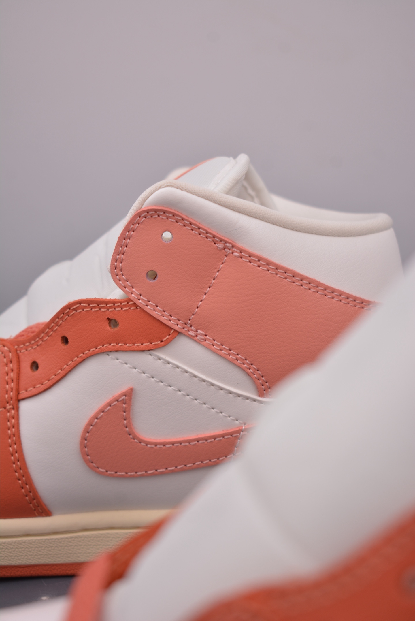 Air Jordan 1 Mid White Pink: Premium Leather, Superior Craftsmanship Sneakers 8 i1758239775775 846 0 7