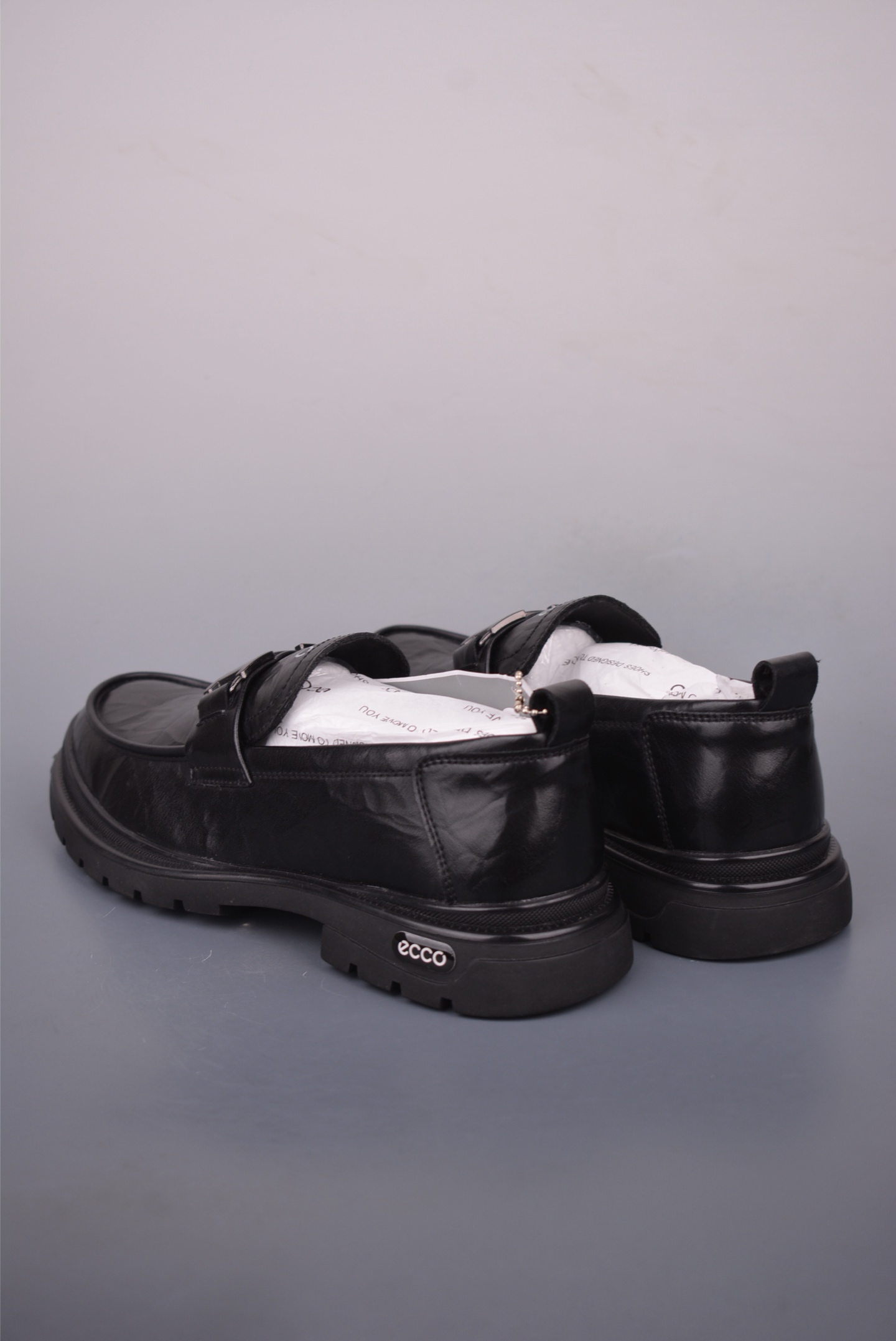 ECCO Men's Leather Loafers Black Slip-On Casual Dress Shoes Size 38-44 3 i1758240104458 5747 0 1