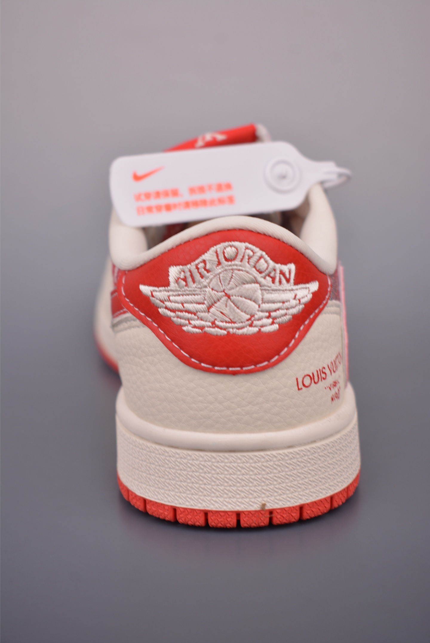 Louis Vuitton x Air Jordan 1 Low: Red Monogram Sneakers 5 i1758240908824 7195 0 3